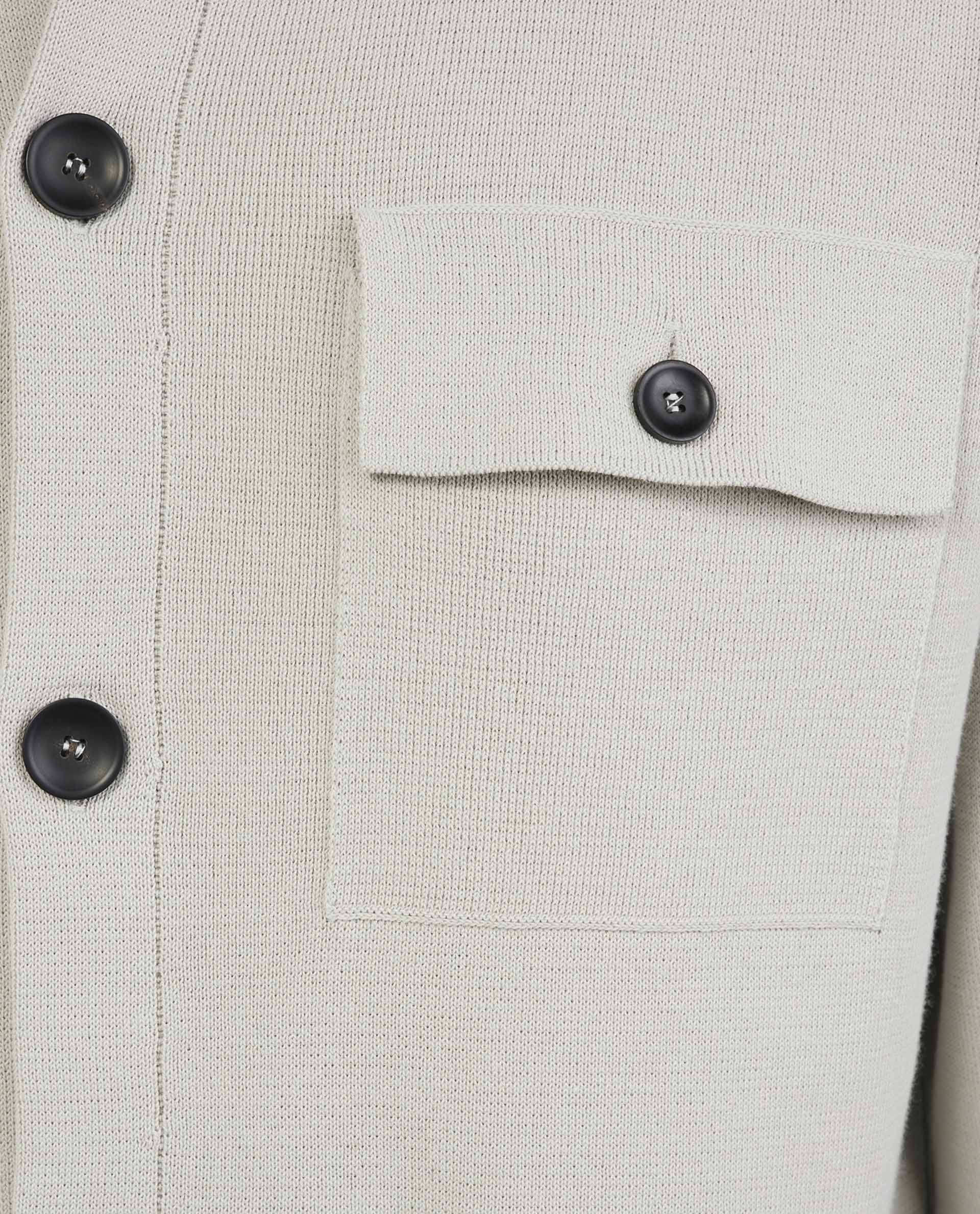 Crepe Shirtjasje - Lichtgrijs