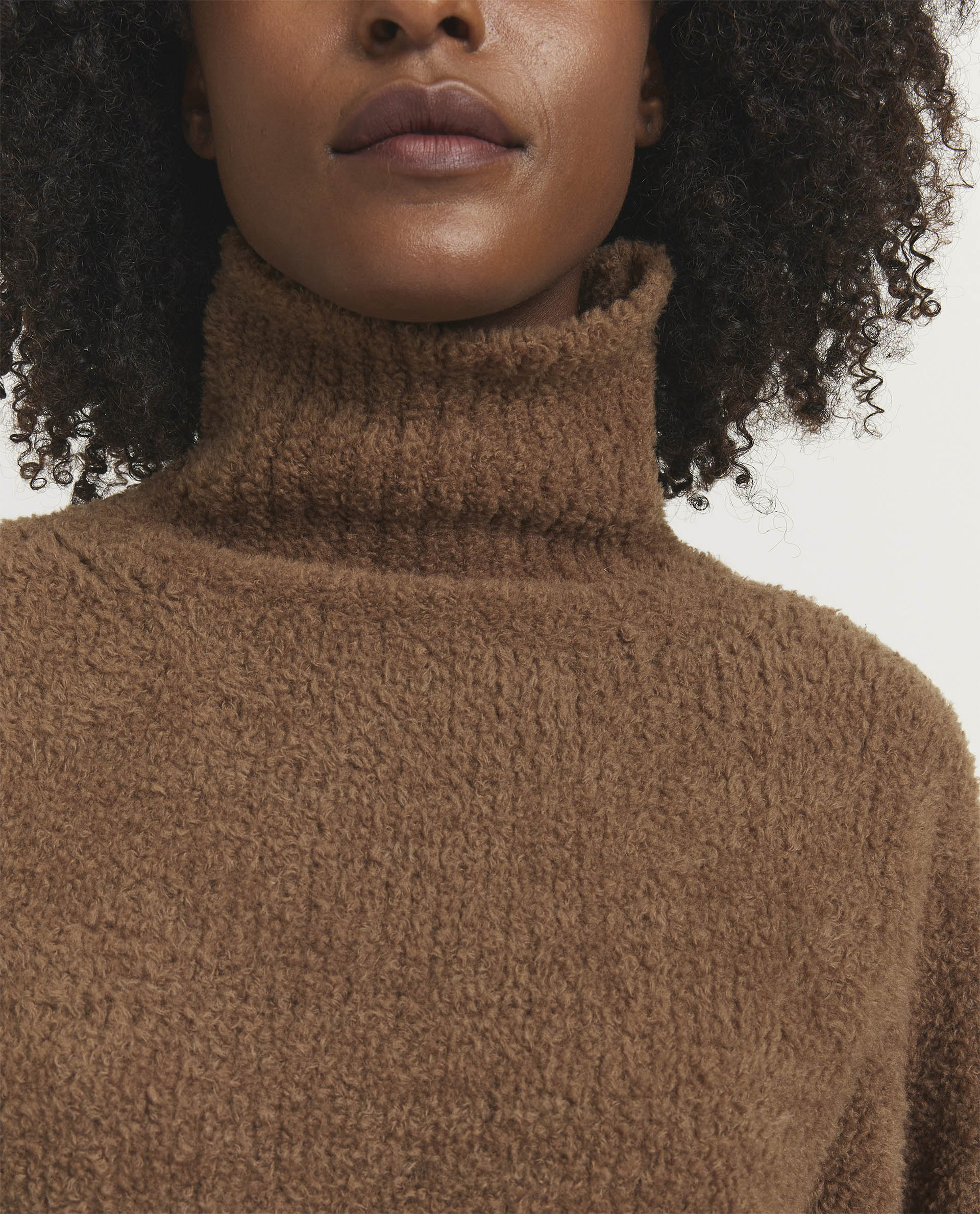 Bouclé turtleneck