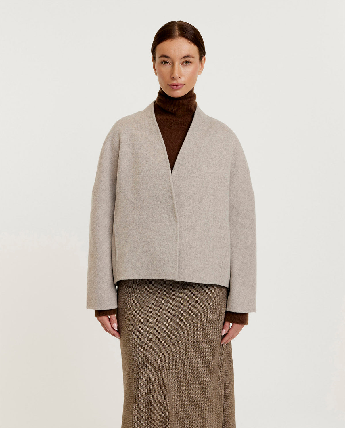 Wool-cashmere jacket