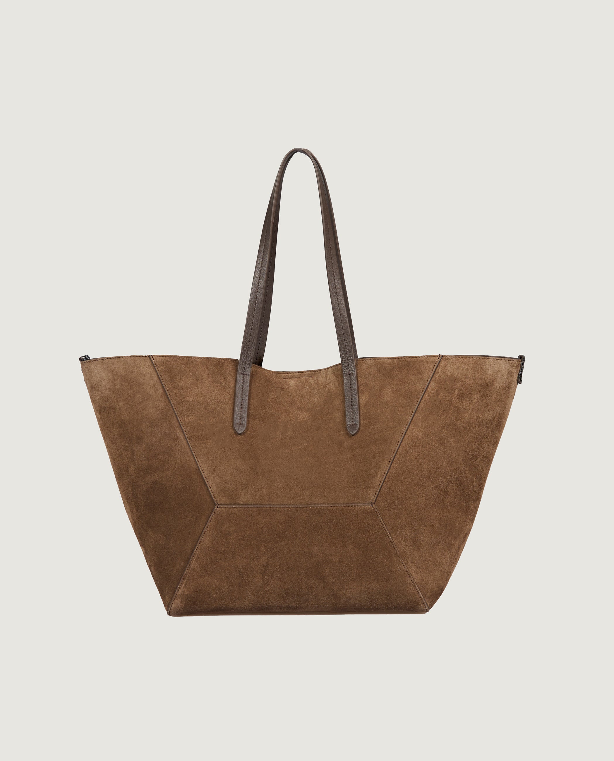 Suede shopper