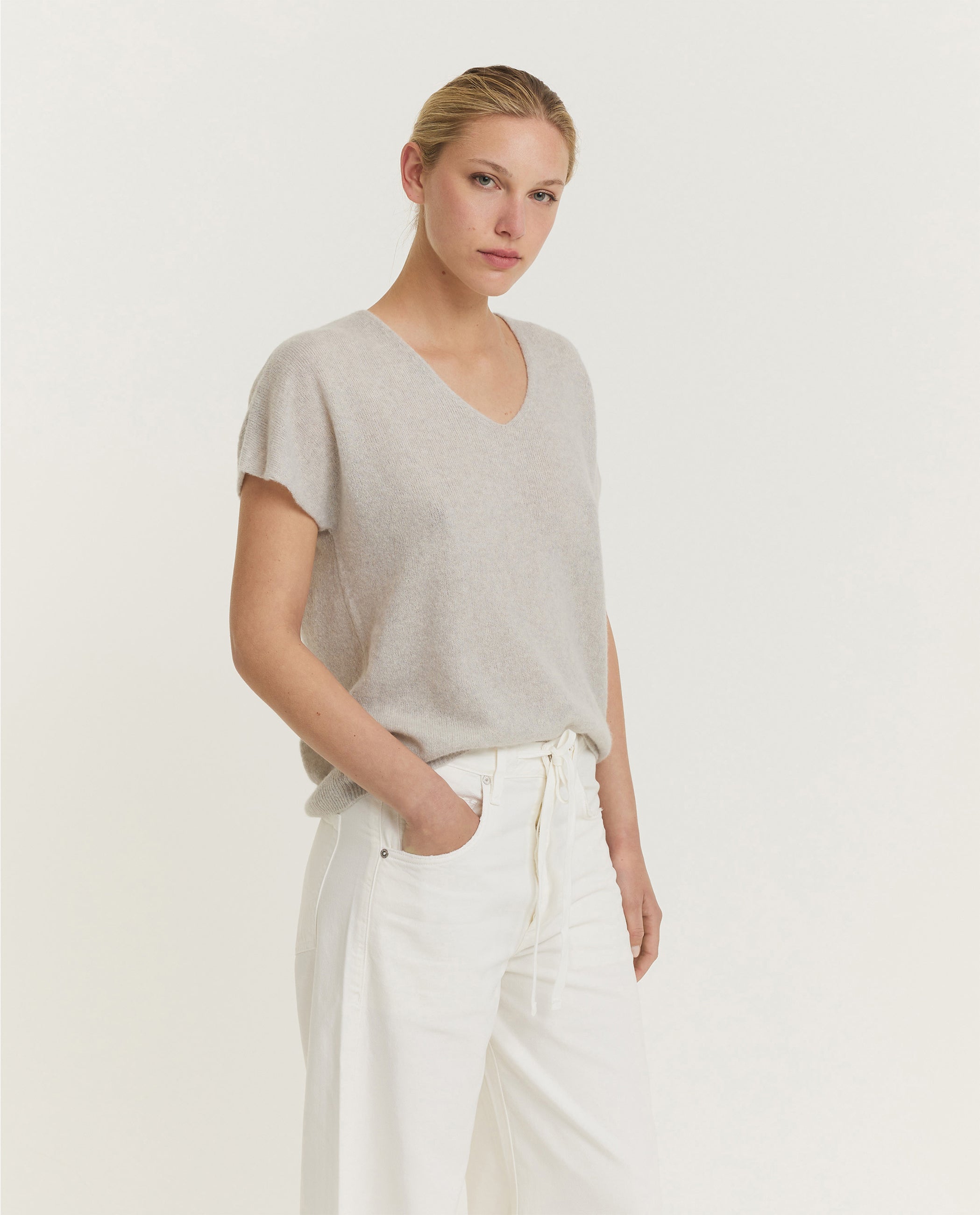 Cashmere V-Neck Top