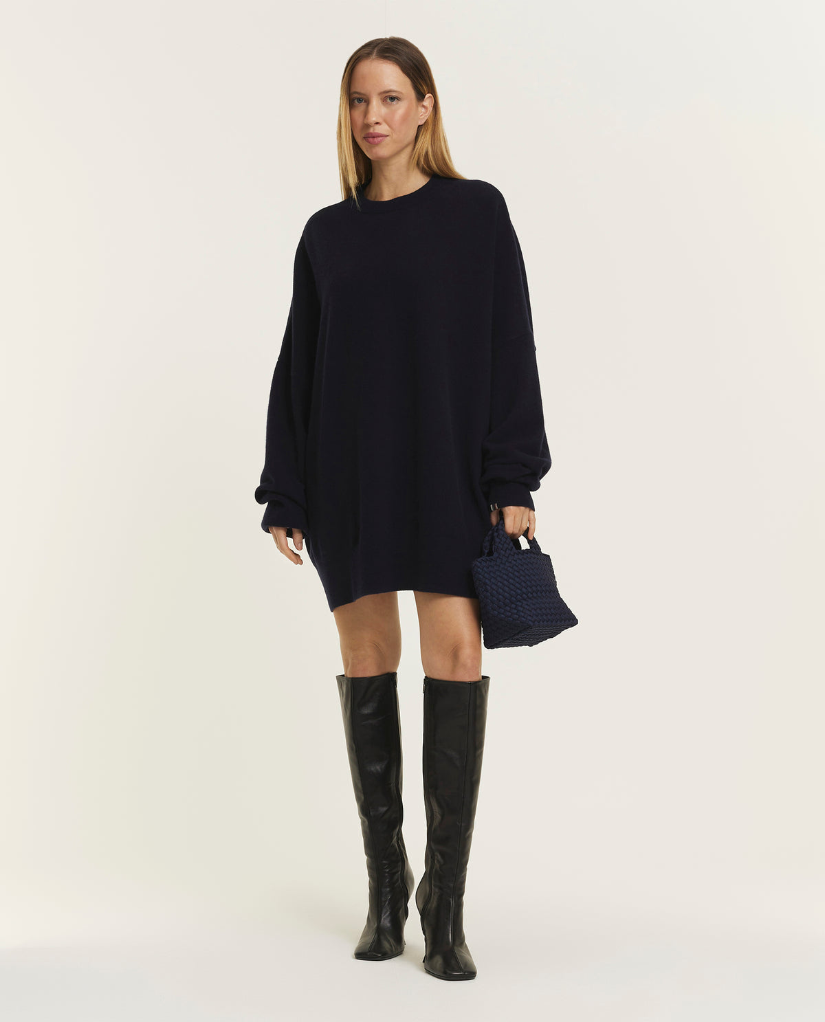 N°246 Juna Cashmere Trui - Donkerblauw