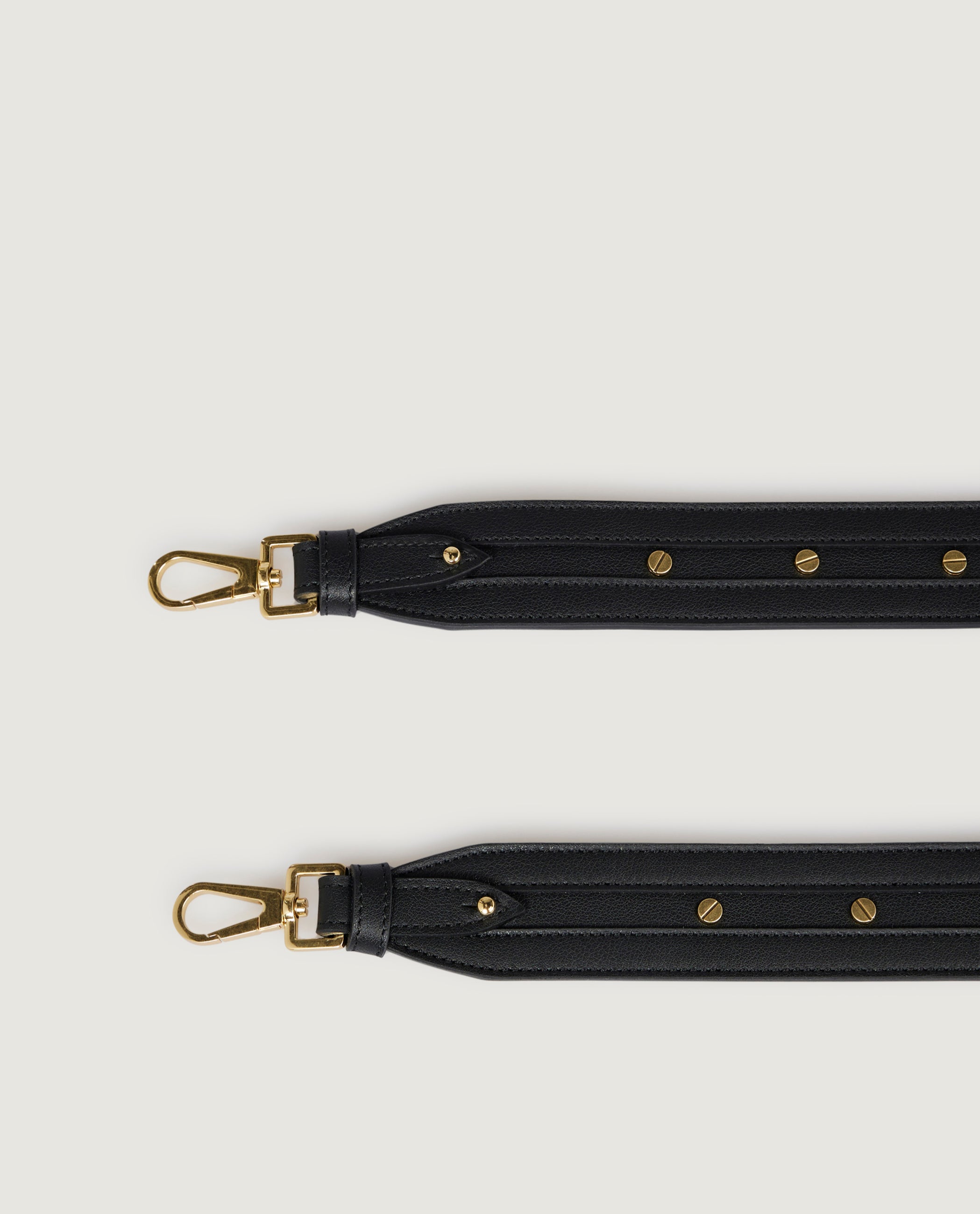 Leather shoulder bag strap