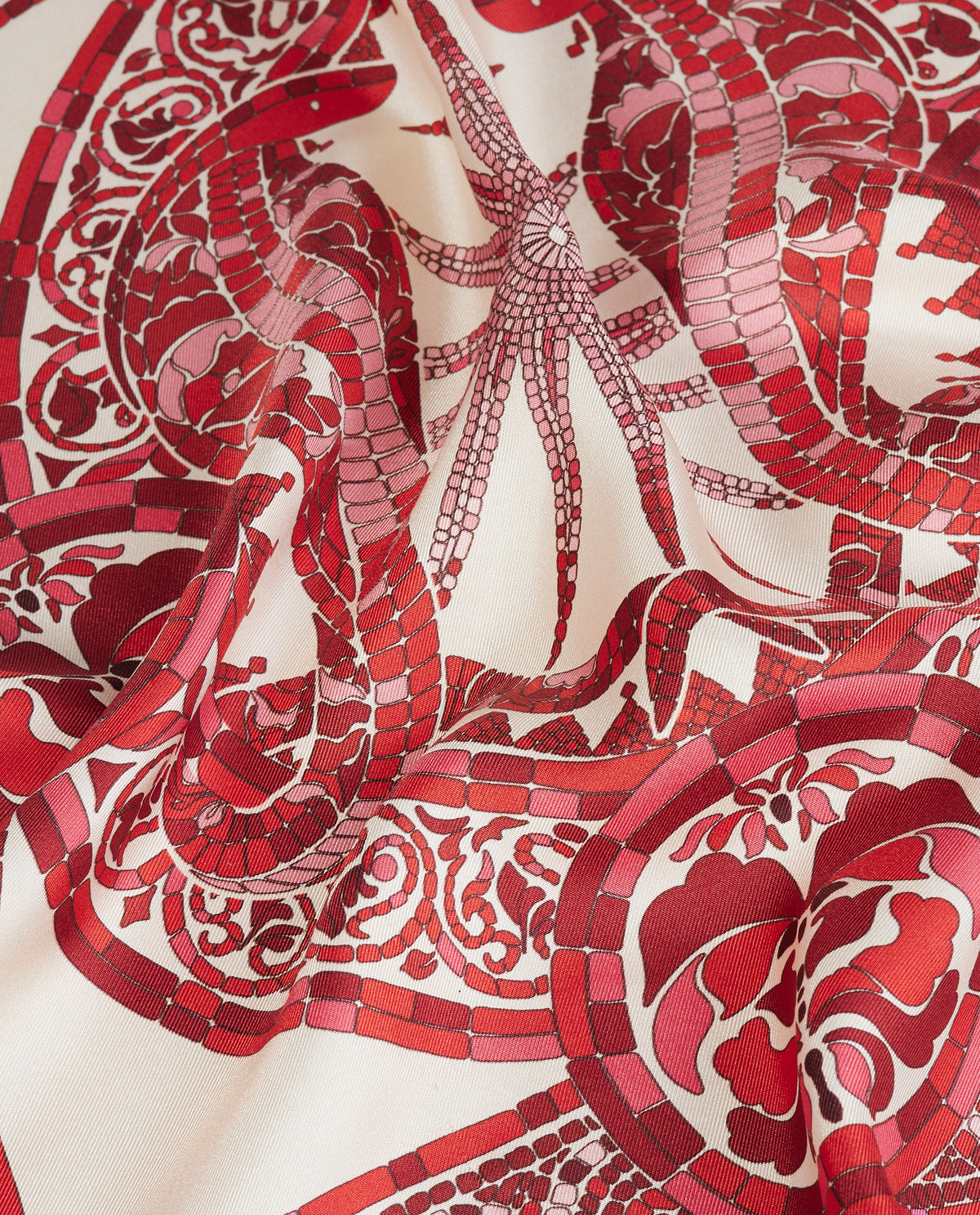 Mini Foulard Cobra Placée - Rood