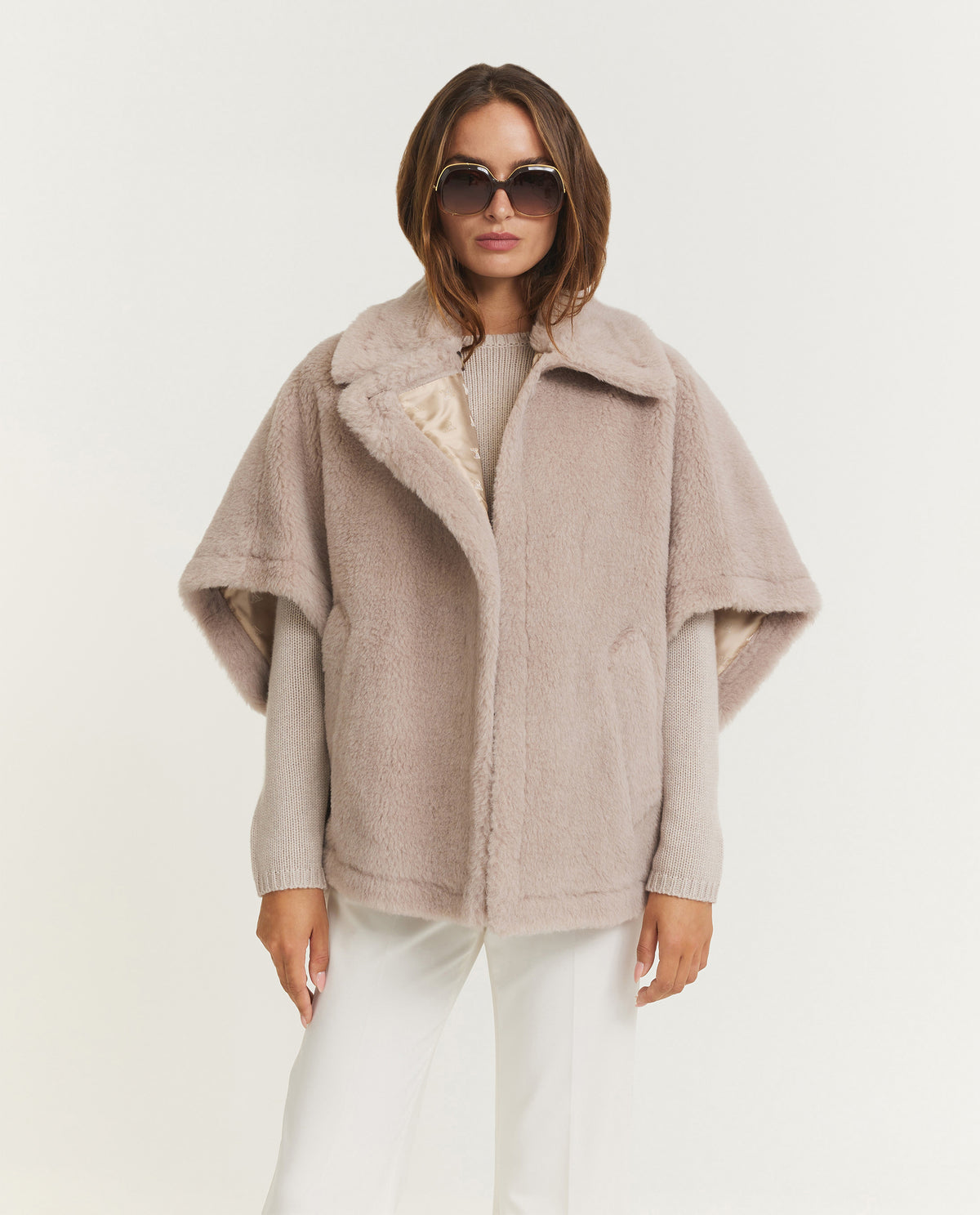 Teddy Poncho Jacket
