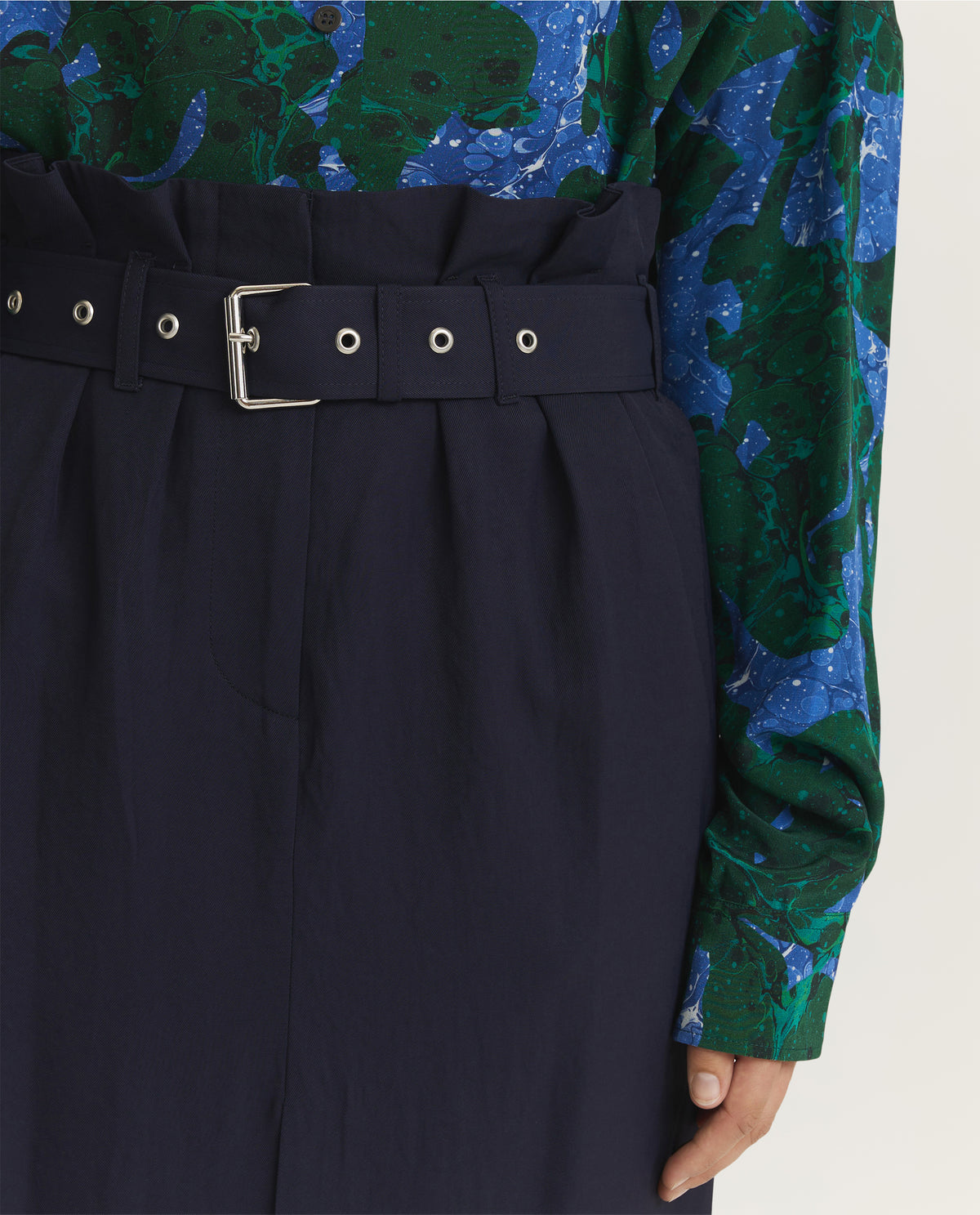 Rok Met Riem - Donkerblauw