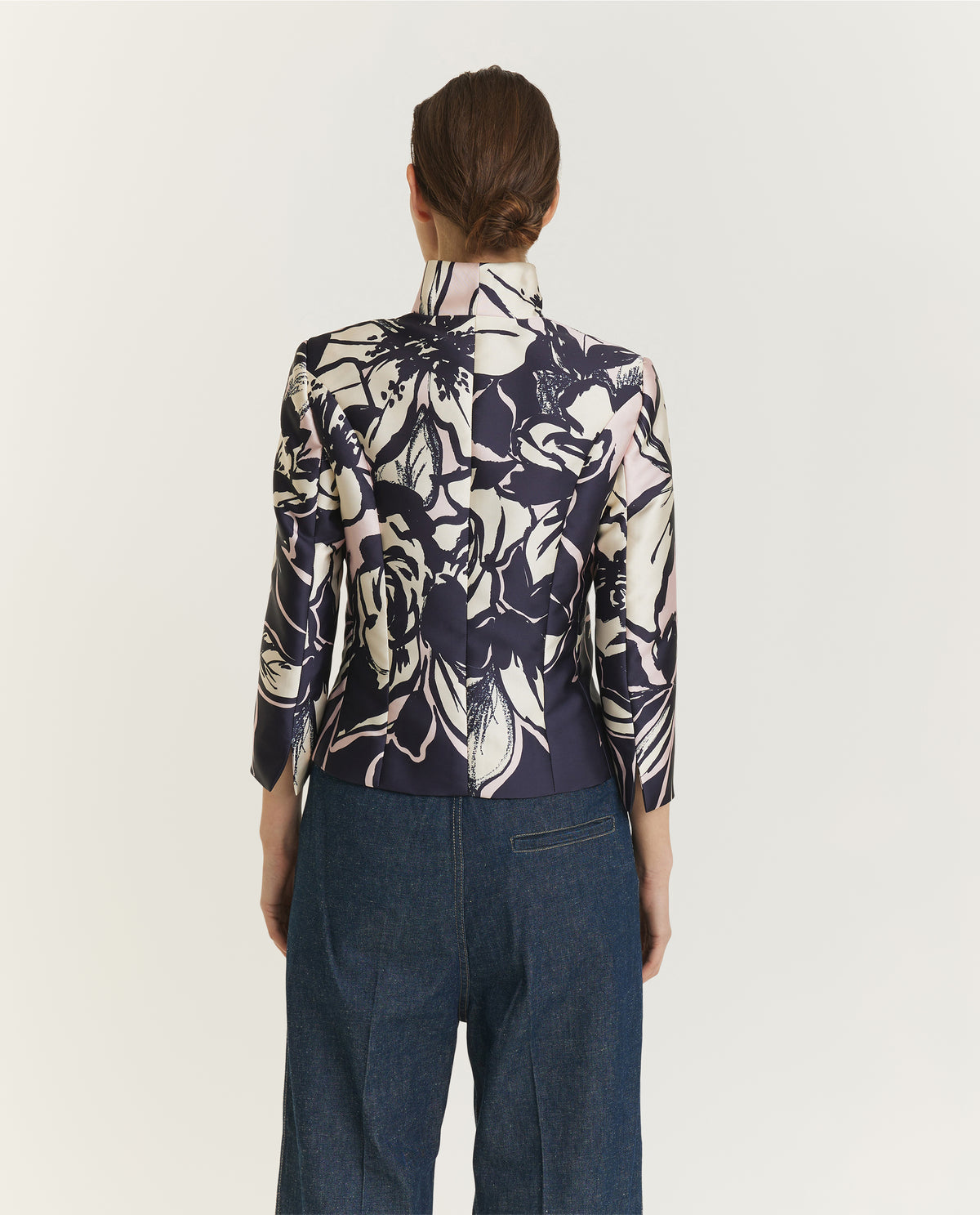 Korte Kraag Blazer - Blauw