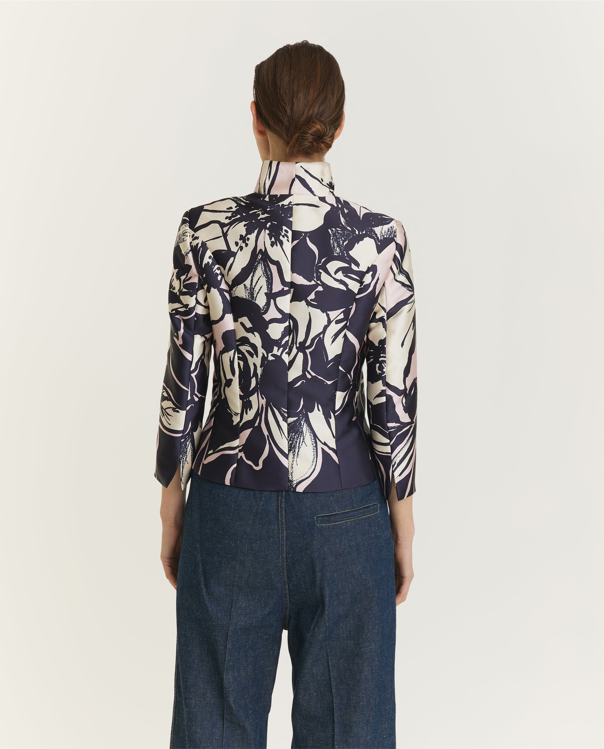 Korte Kraag Blazer - Blauw