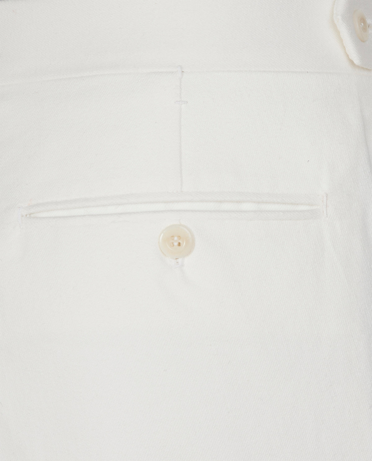 Twill Katoenen Broek - Wit