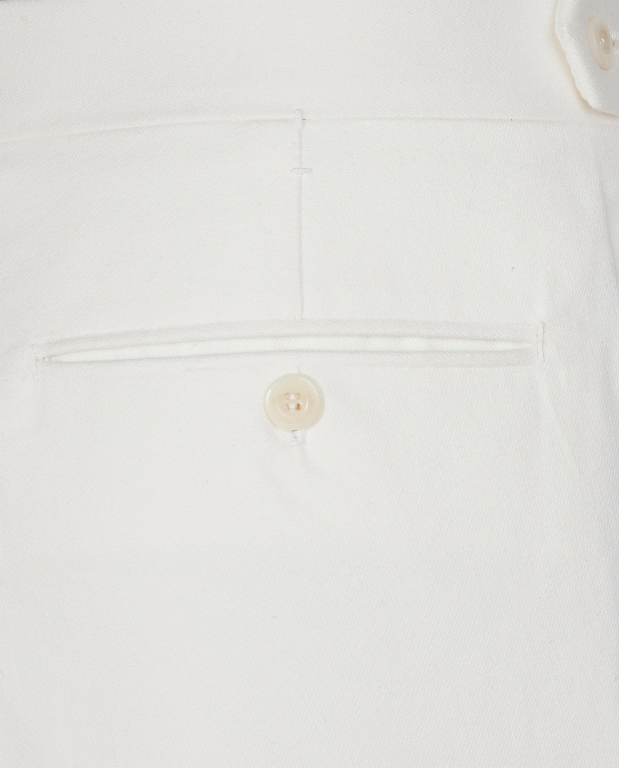 Twill Katoenen Broek - Wit