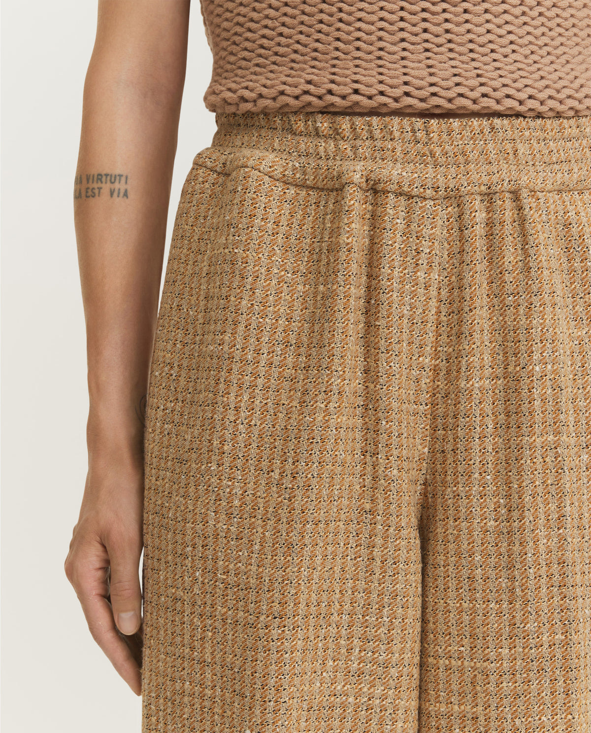 Wide Patterned Trousers