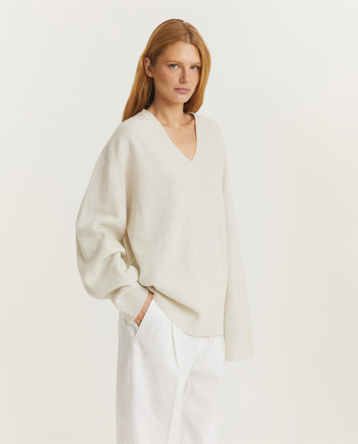 Relaxed V-Neck Sweater