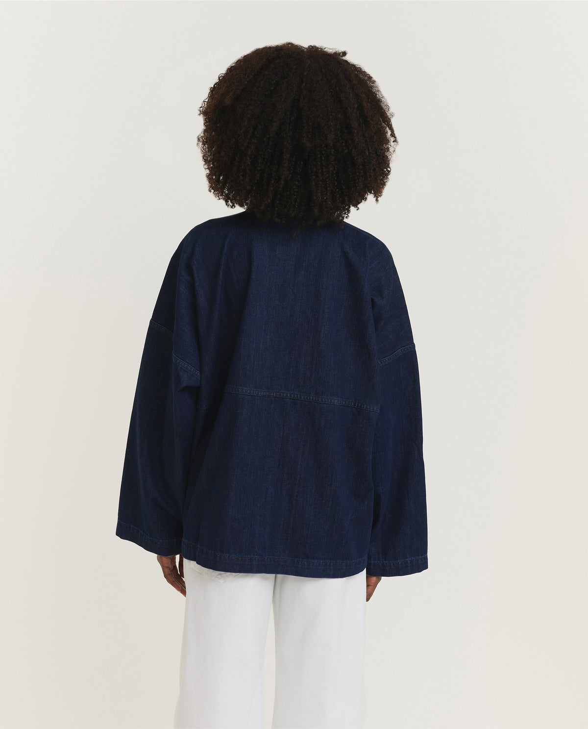 Denim Pop-over Poncho