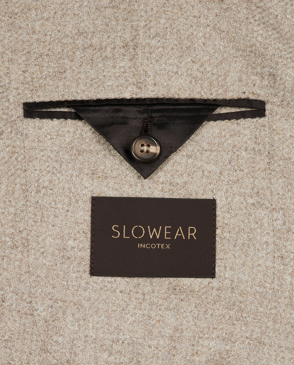 Tweed Wollen Jasje - Lichtbruin