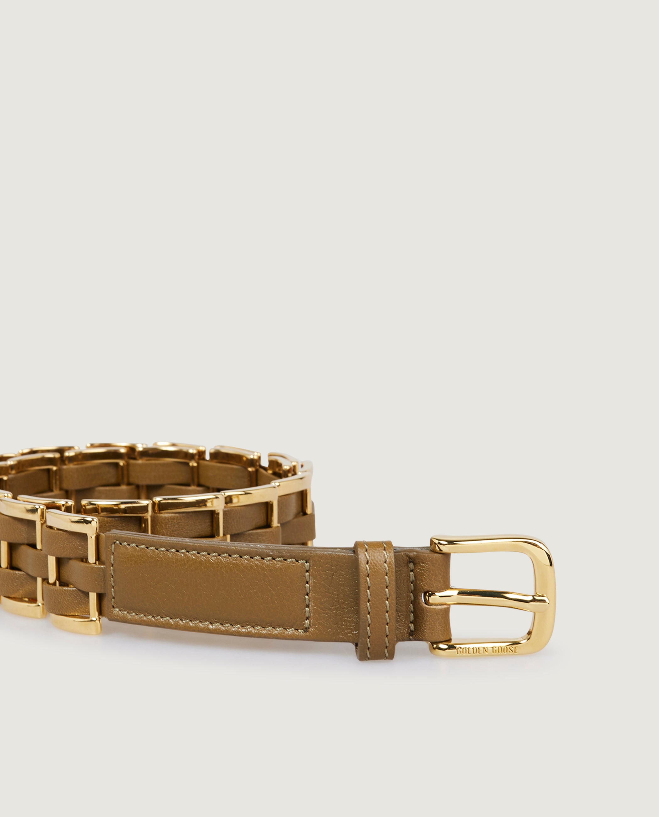 Metallic Weave Belt