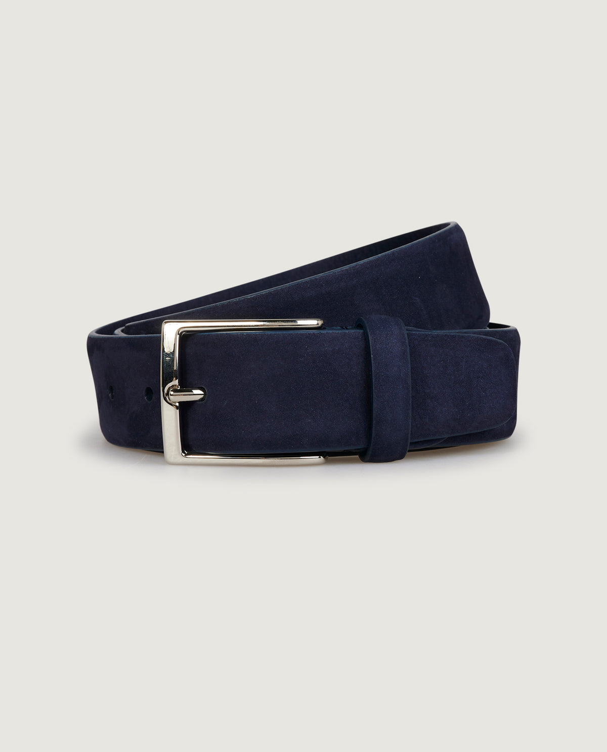 Nubuck Leren Riem - Donkerblauw