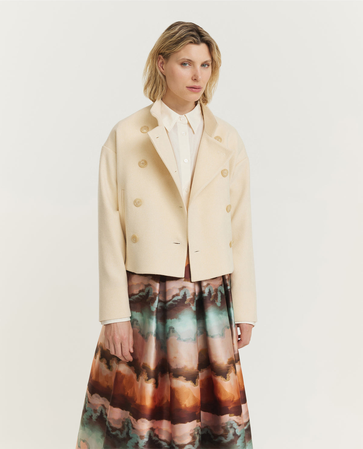 Wool Cashmere Peacoat