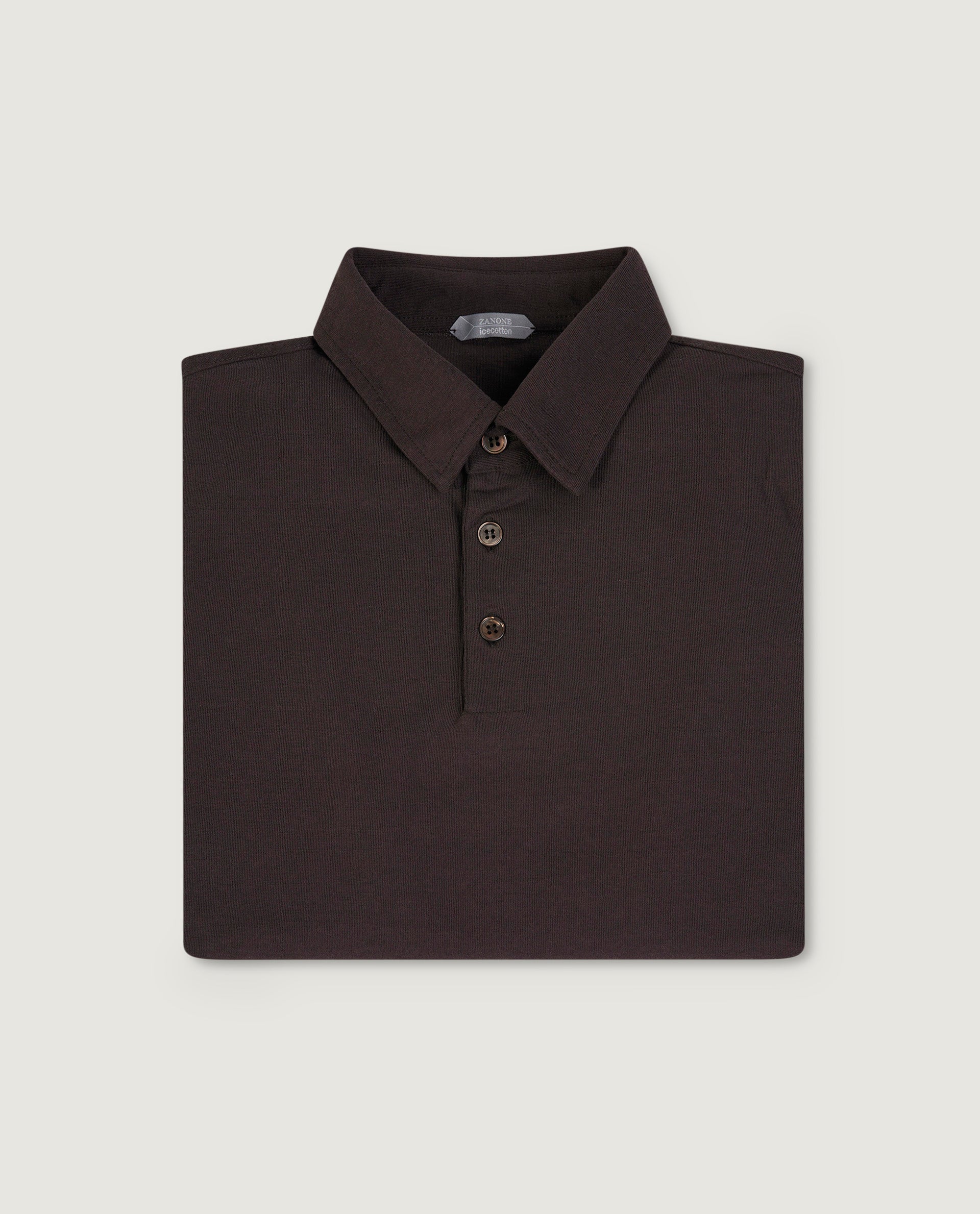 Ice Cotton Polo - Bruin