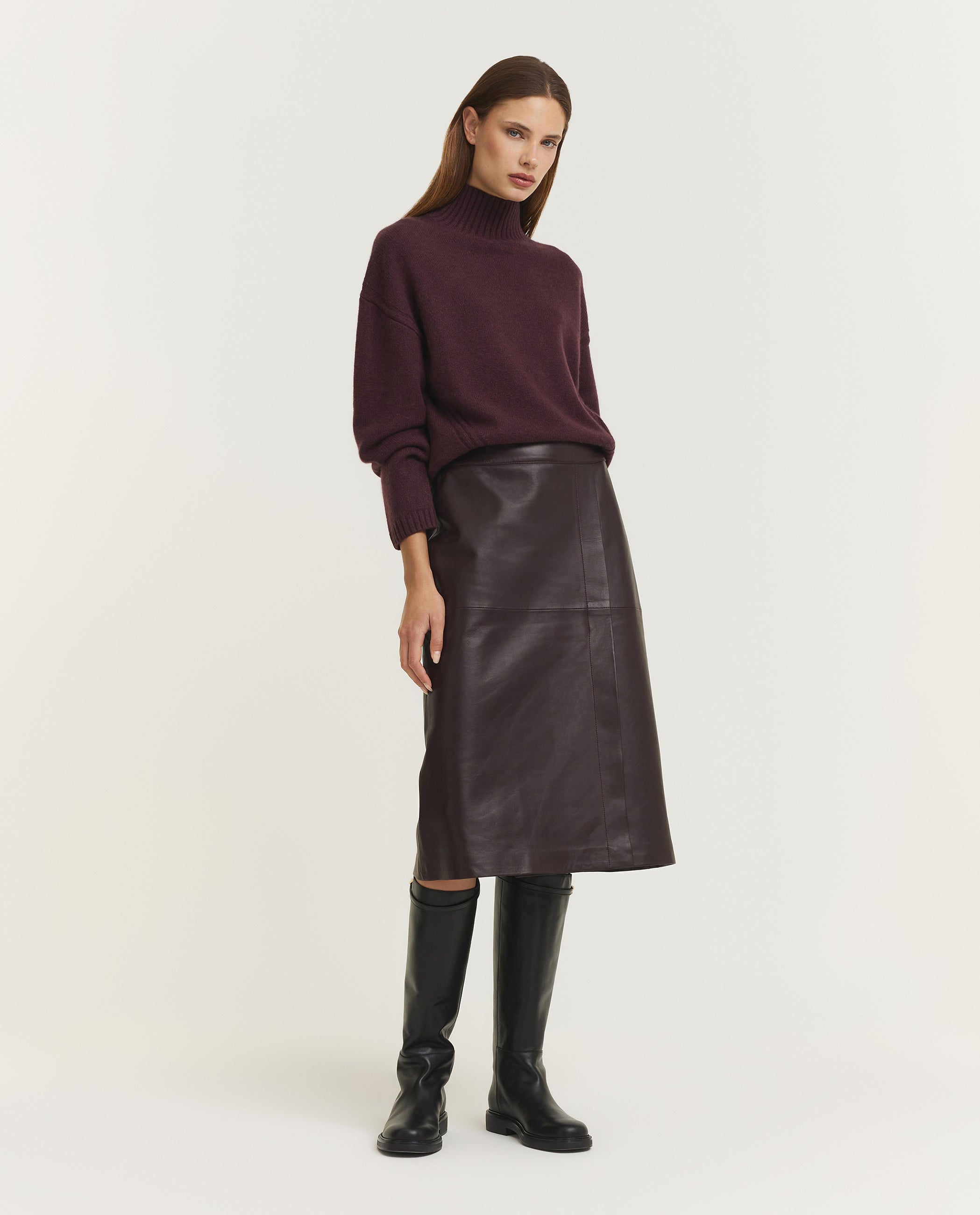 Luxe Cashmere Coltrui - Paars