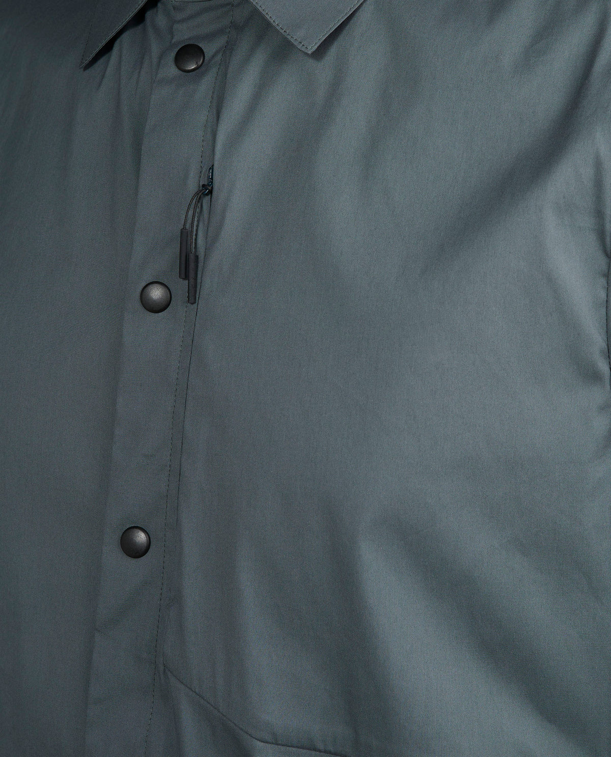 Katoen Blend Overshirt - Blauw