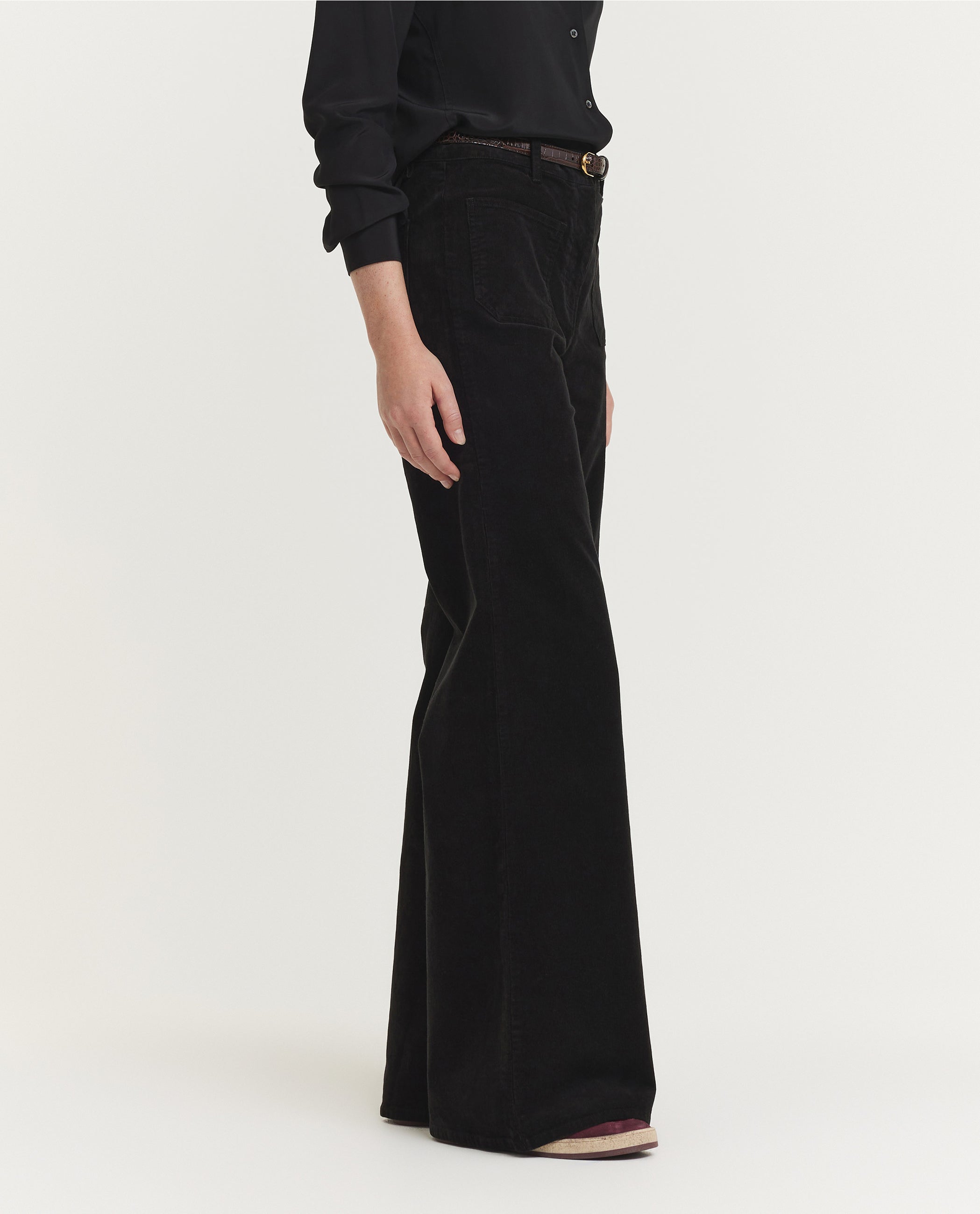 Corduroy Florence Broek - Zwart