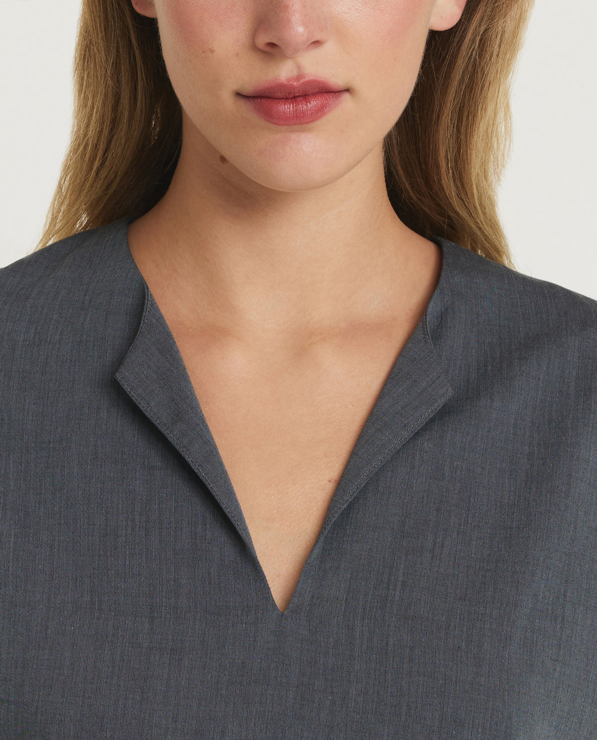 Katoenen top met kapmouwen