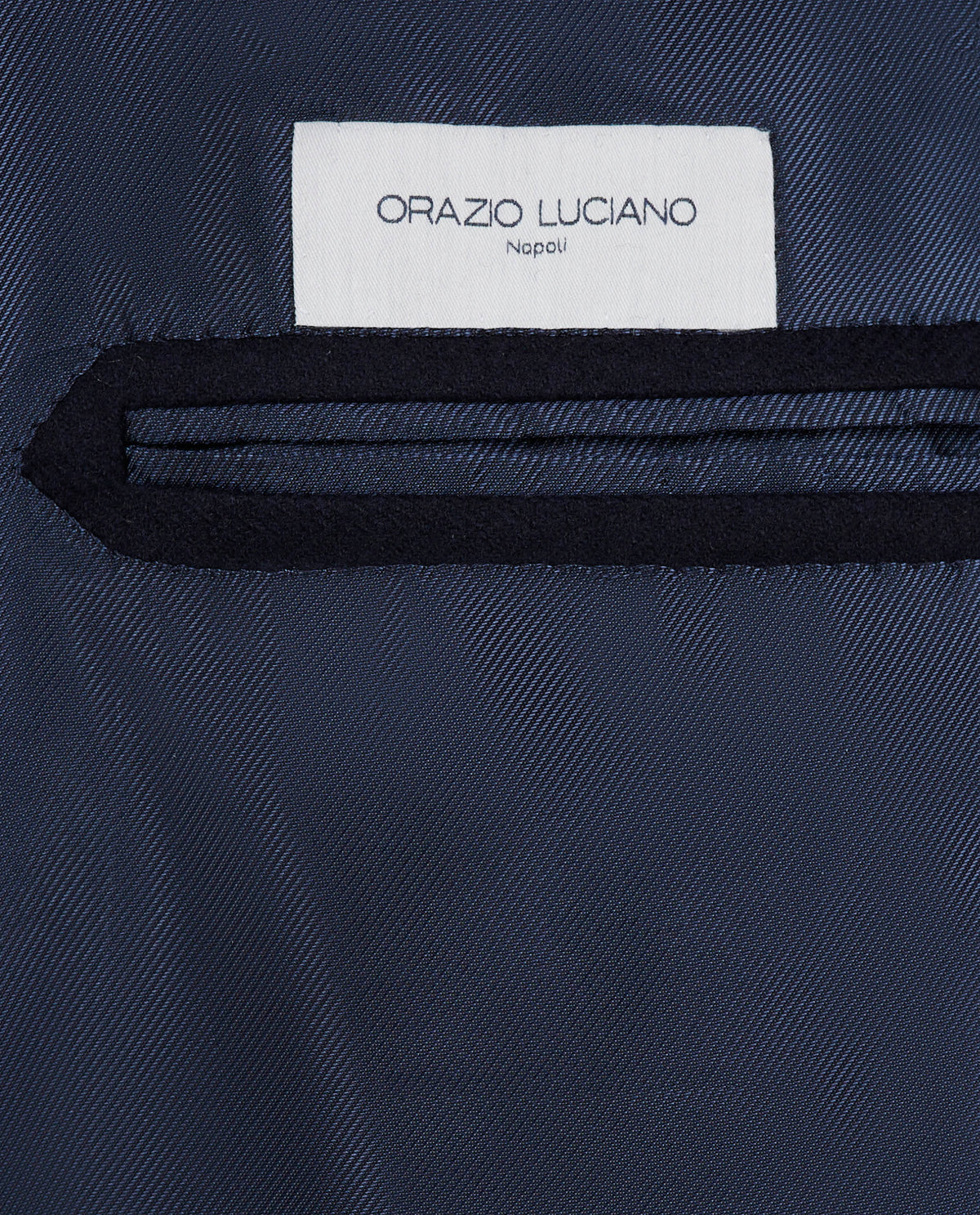 Wol Cashmere Visgraat Jasje - Donkerblauw