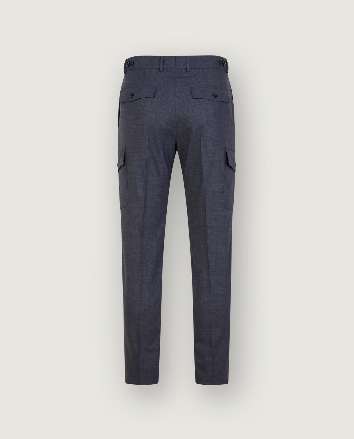 Tropical Wollen Cargo Broek - Donkerblauw