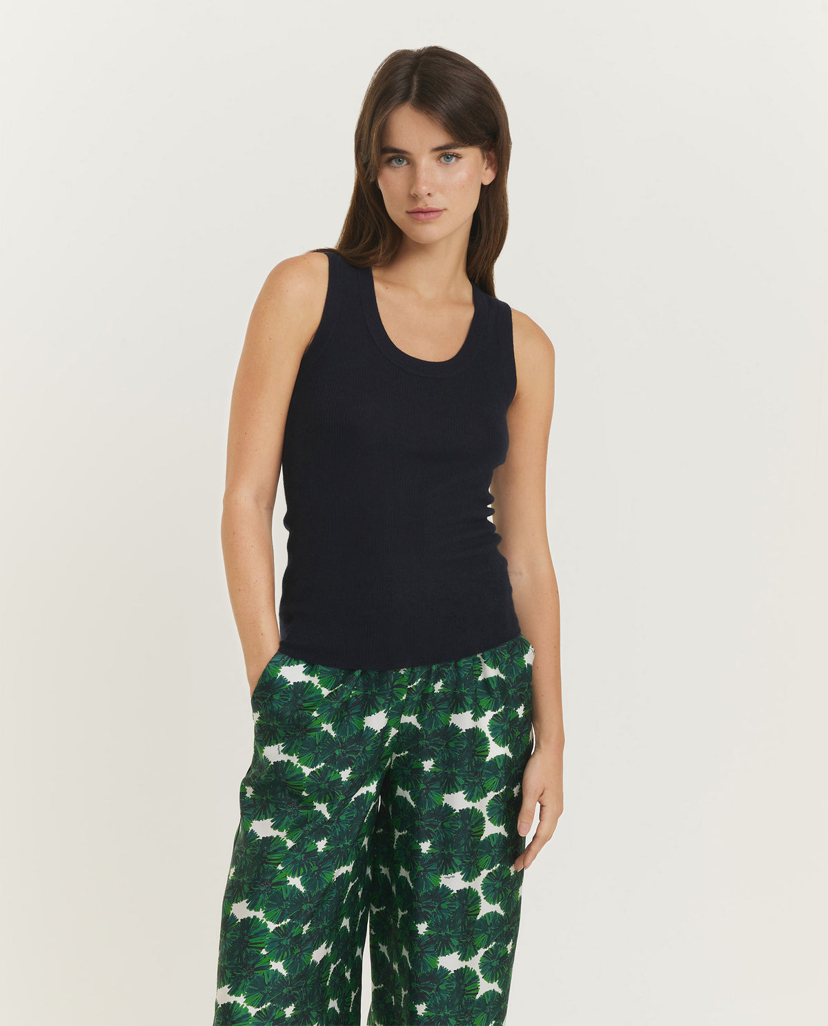 Ina top - Donkerblauw