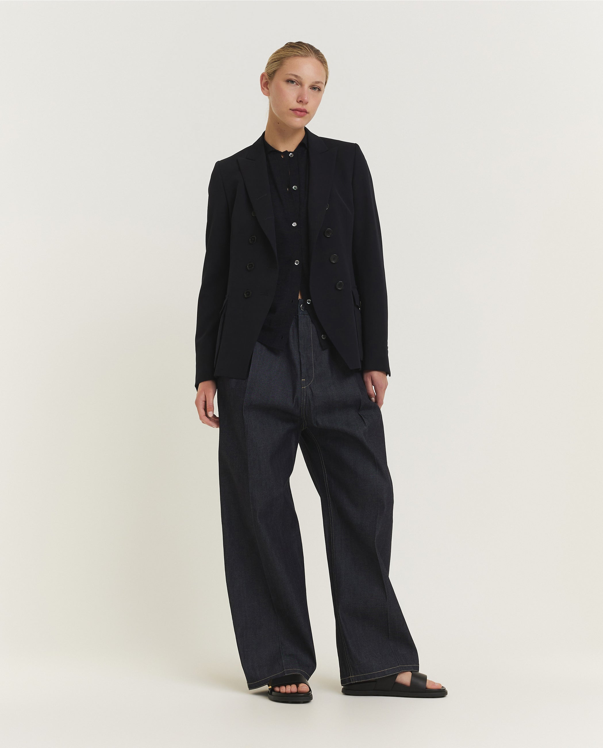 Wollen Blazer - Donkerblauw