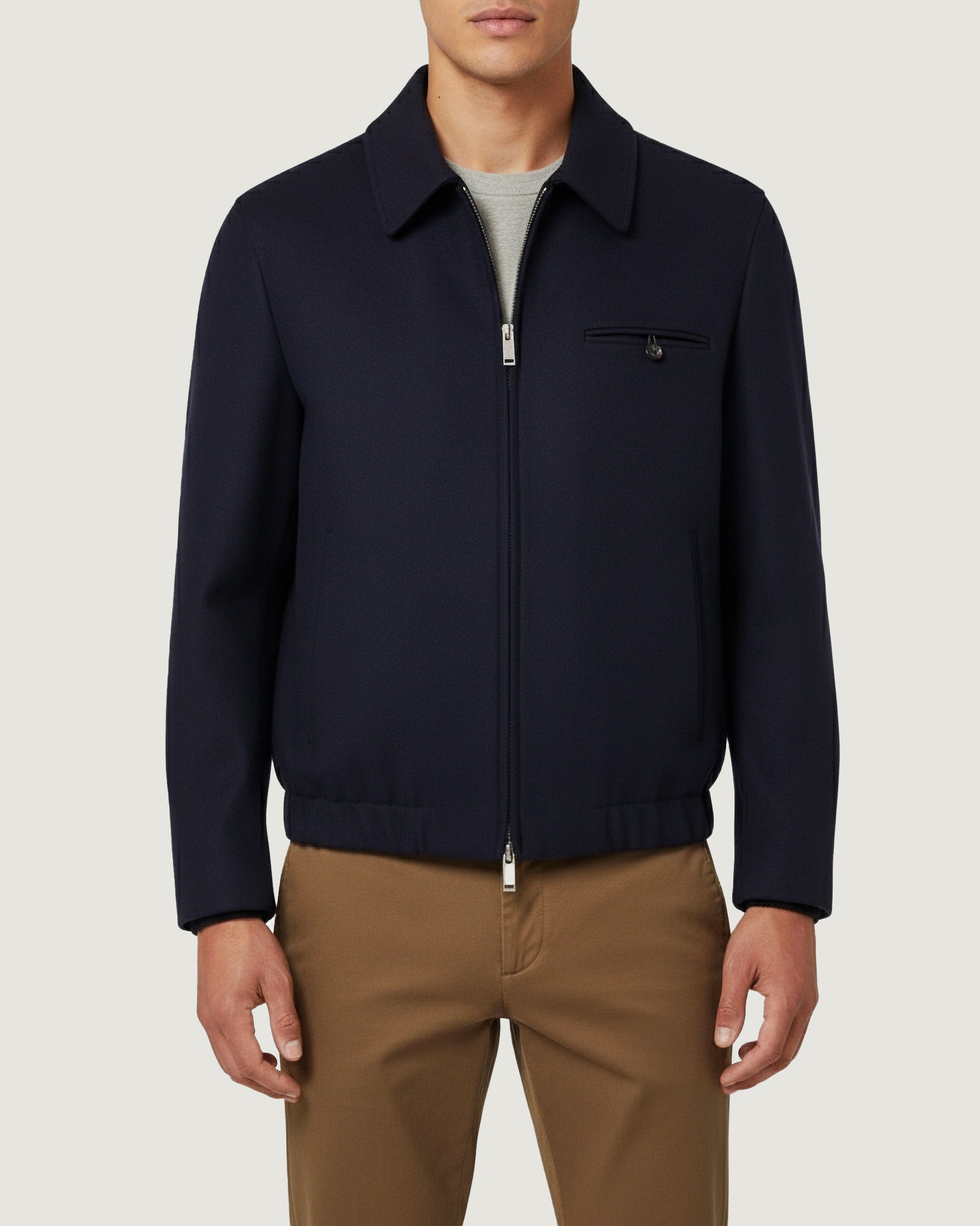 Wool Cashmere Blouson Jacket