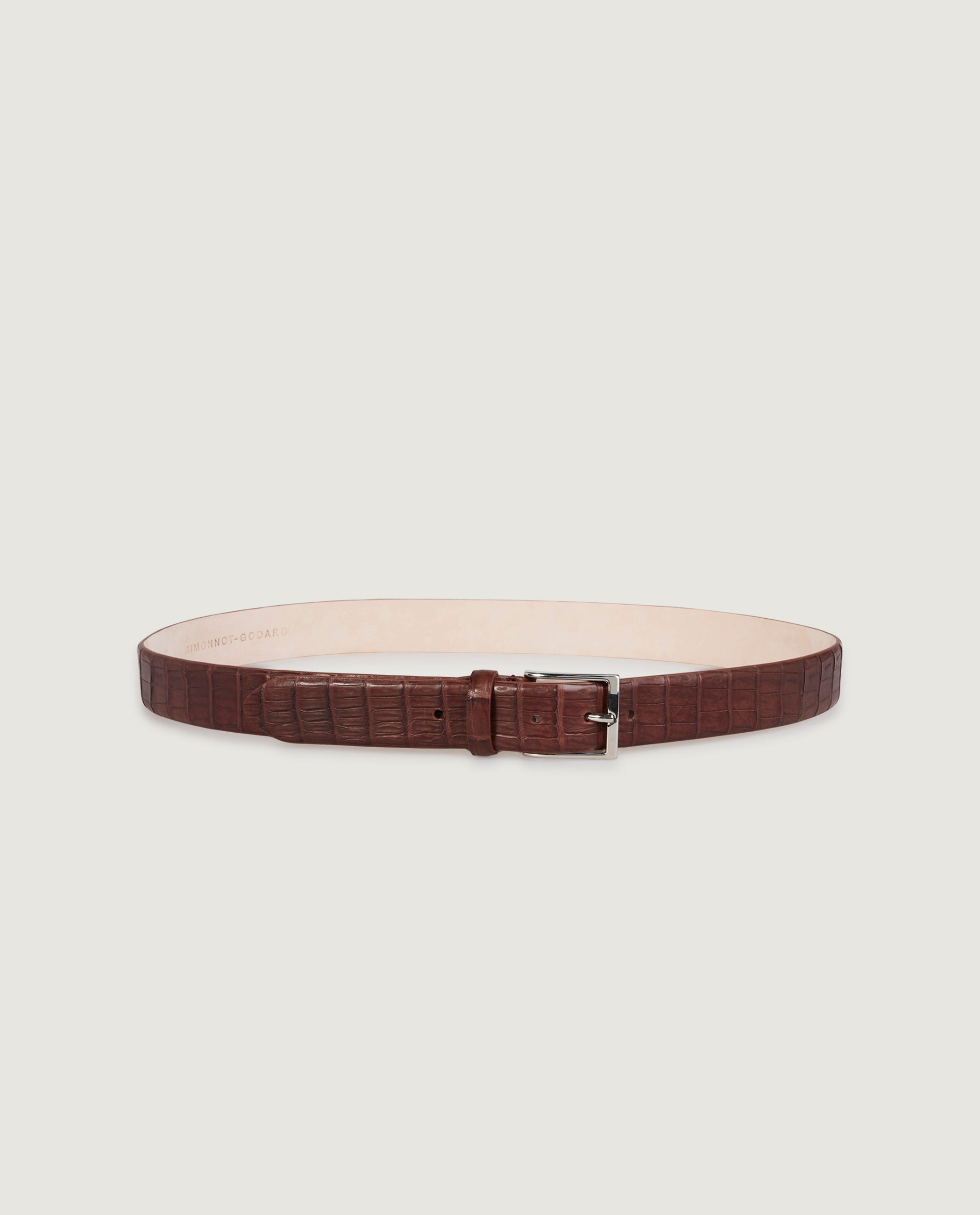 Croco Leather Belt
