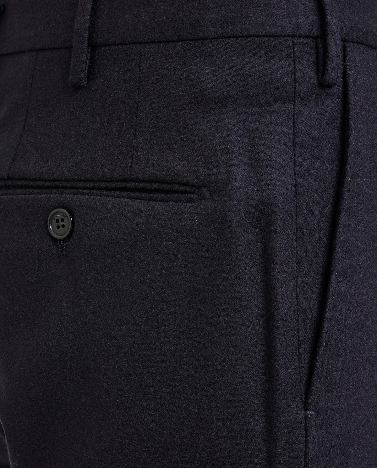 Wool Cashmere Flannel Trousers
