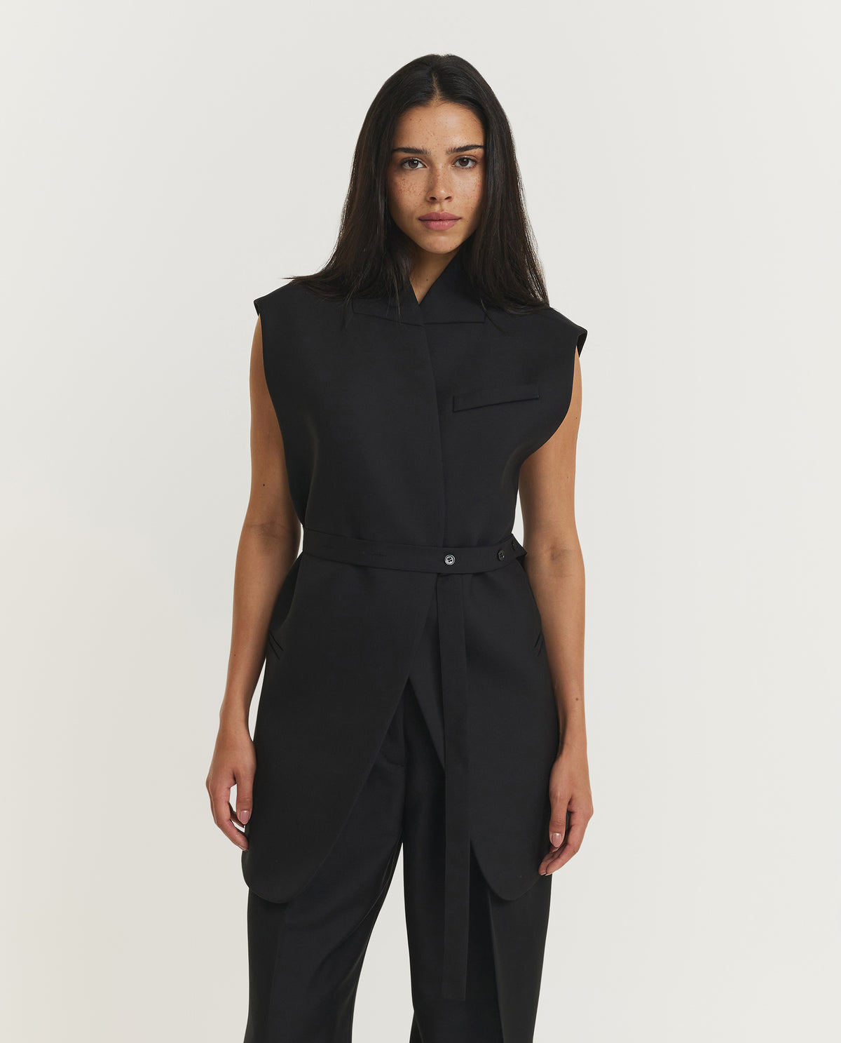 Reimagined Oversized Gilet - Zwart