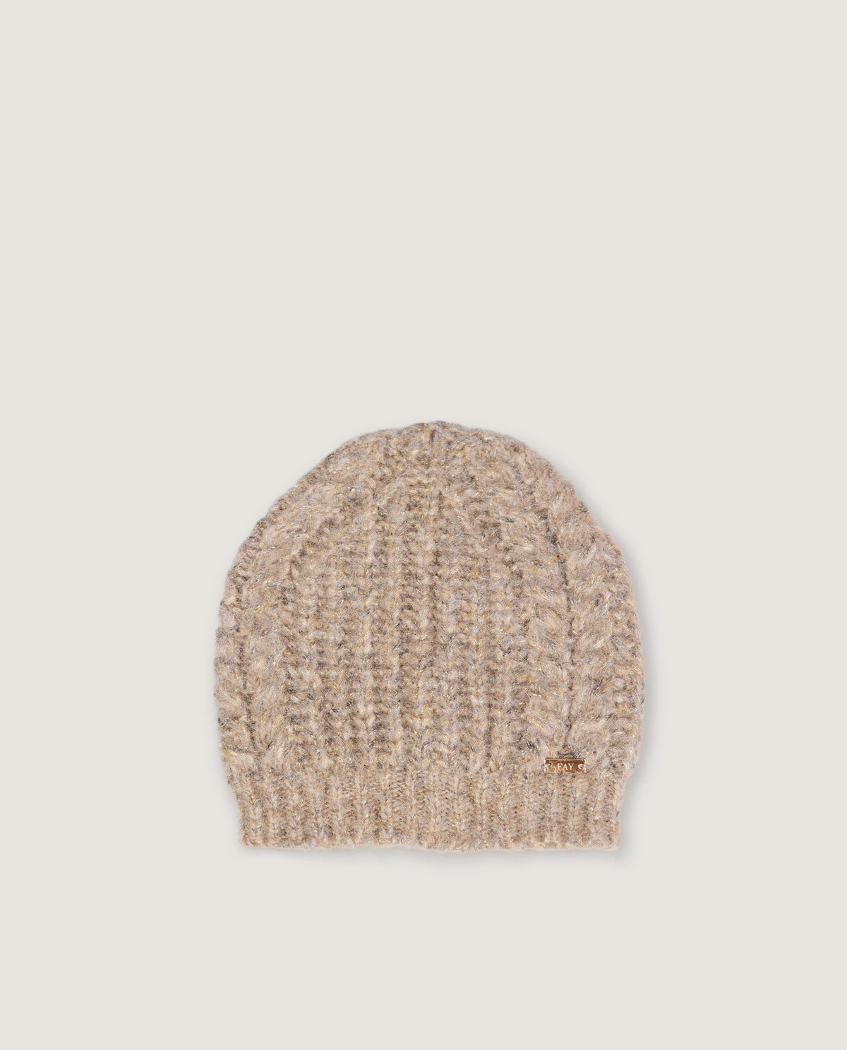 Mélange Alpaca Beanie - Lichtbruin