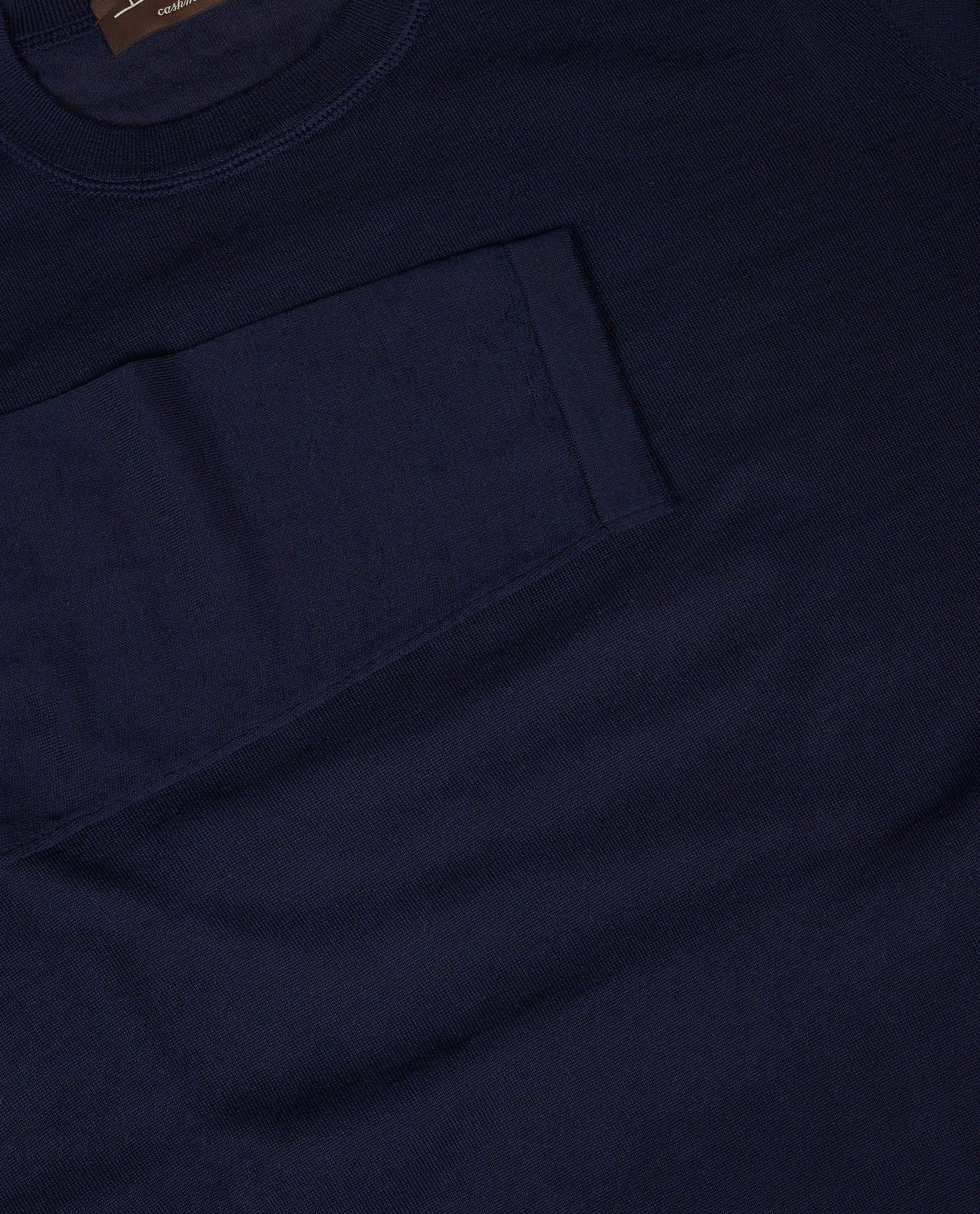 Ronde Hals Trui - Donkerblauw