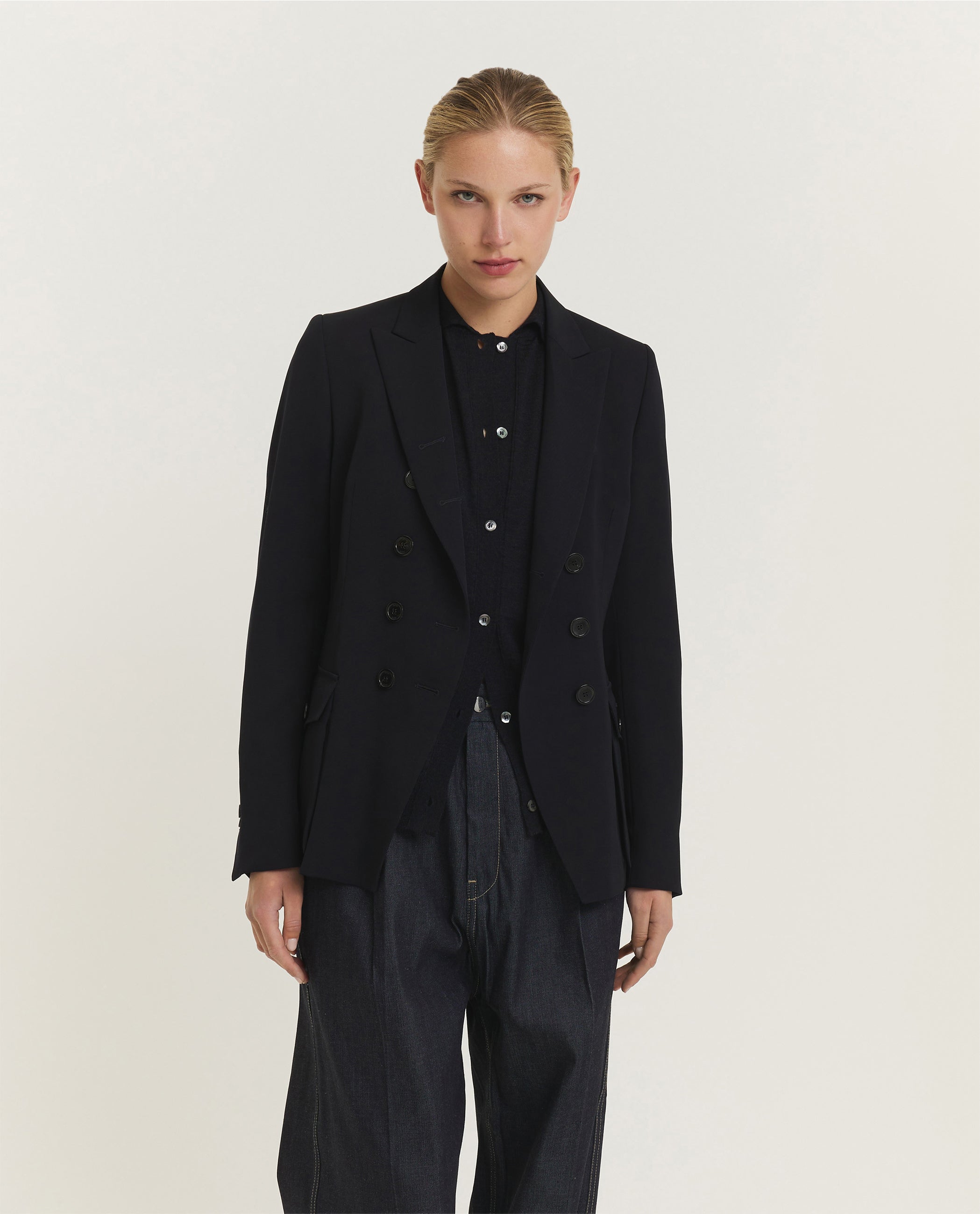 Wollen Blazer - Donkerblauw