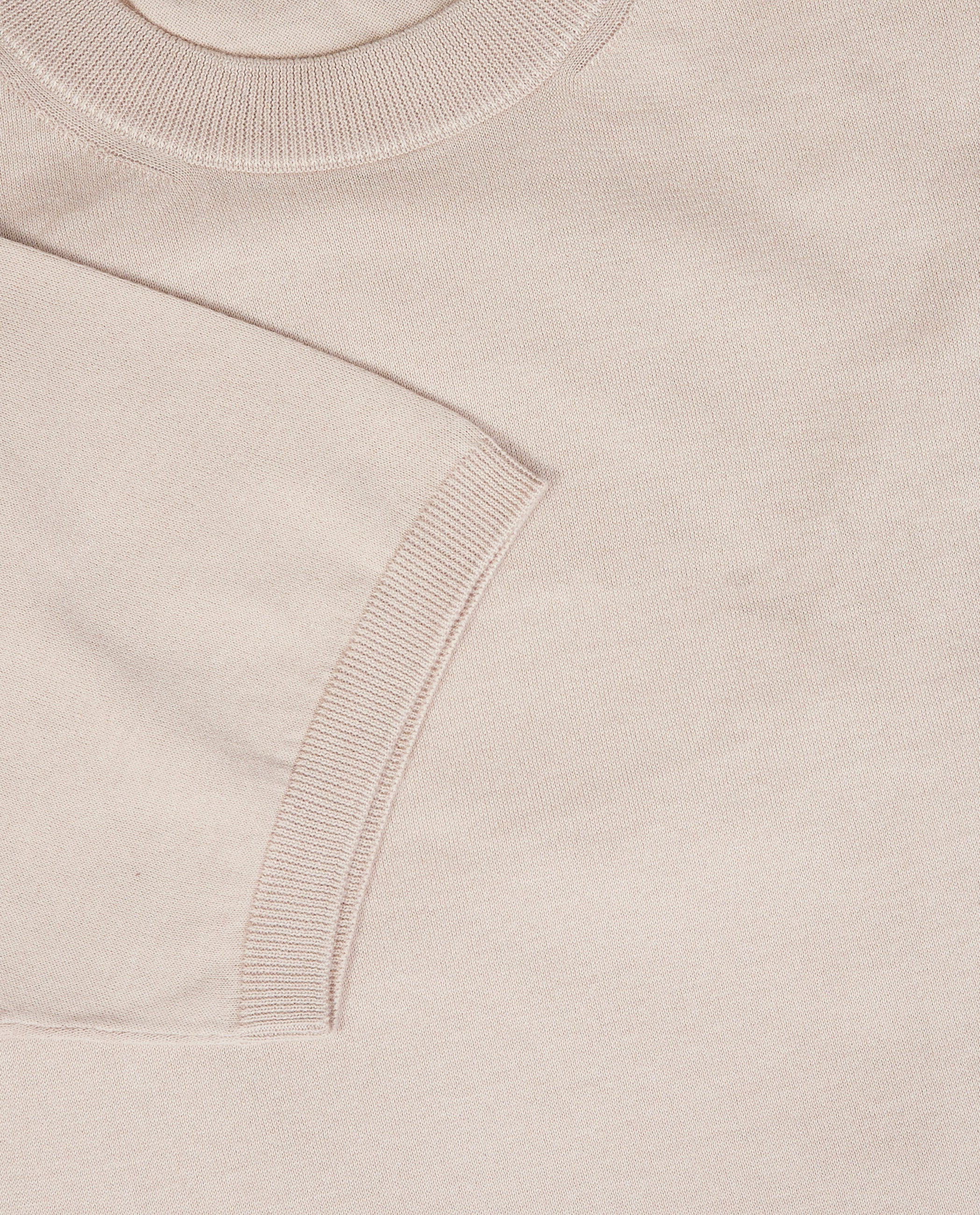 Katoen Cashmere T-Shirt - Lichtbruin