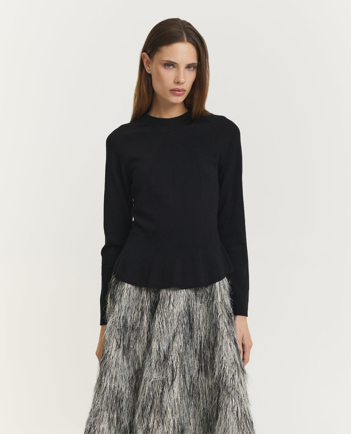 Wool Skirting Crewneck