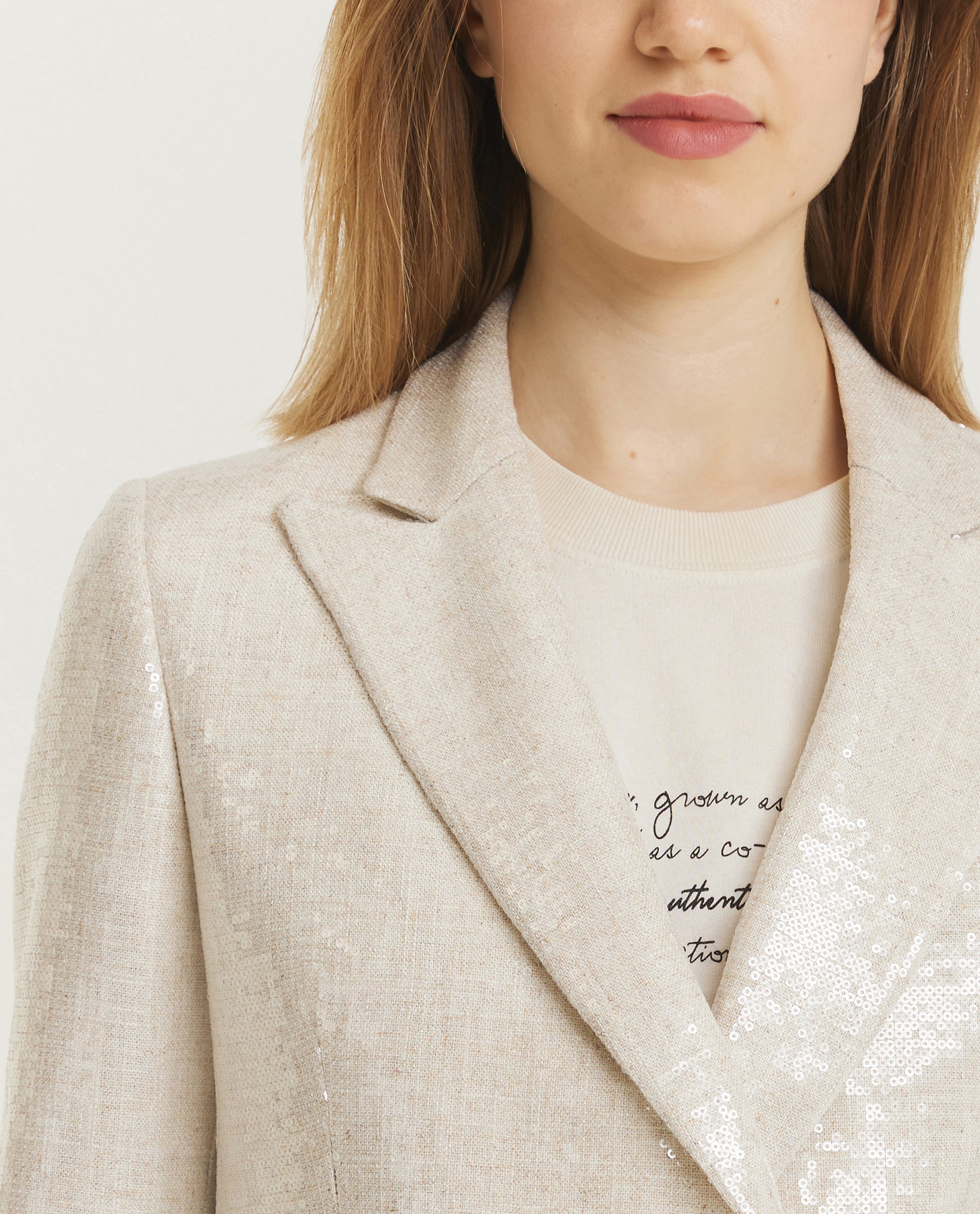 Double Breasted Sequin Blazer