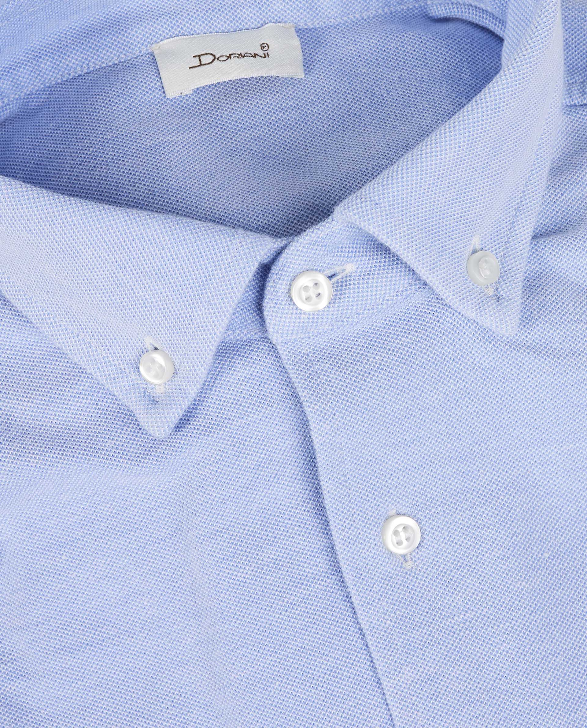 Pique Buttondown Shirt - Lichtblauw