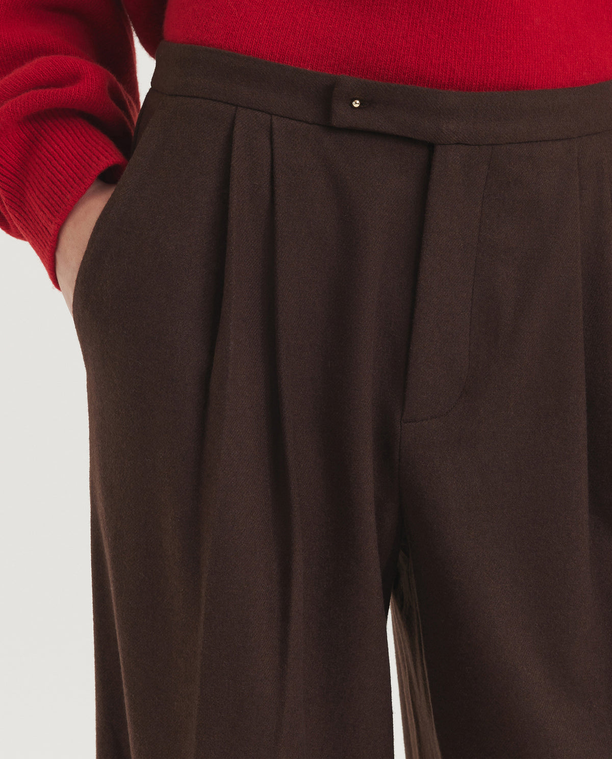 Wide Legged Pleated Pants