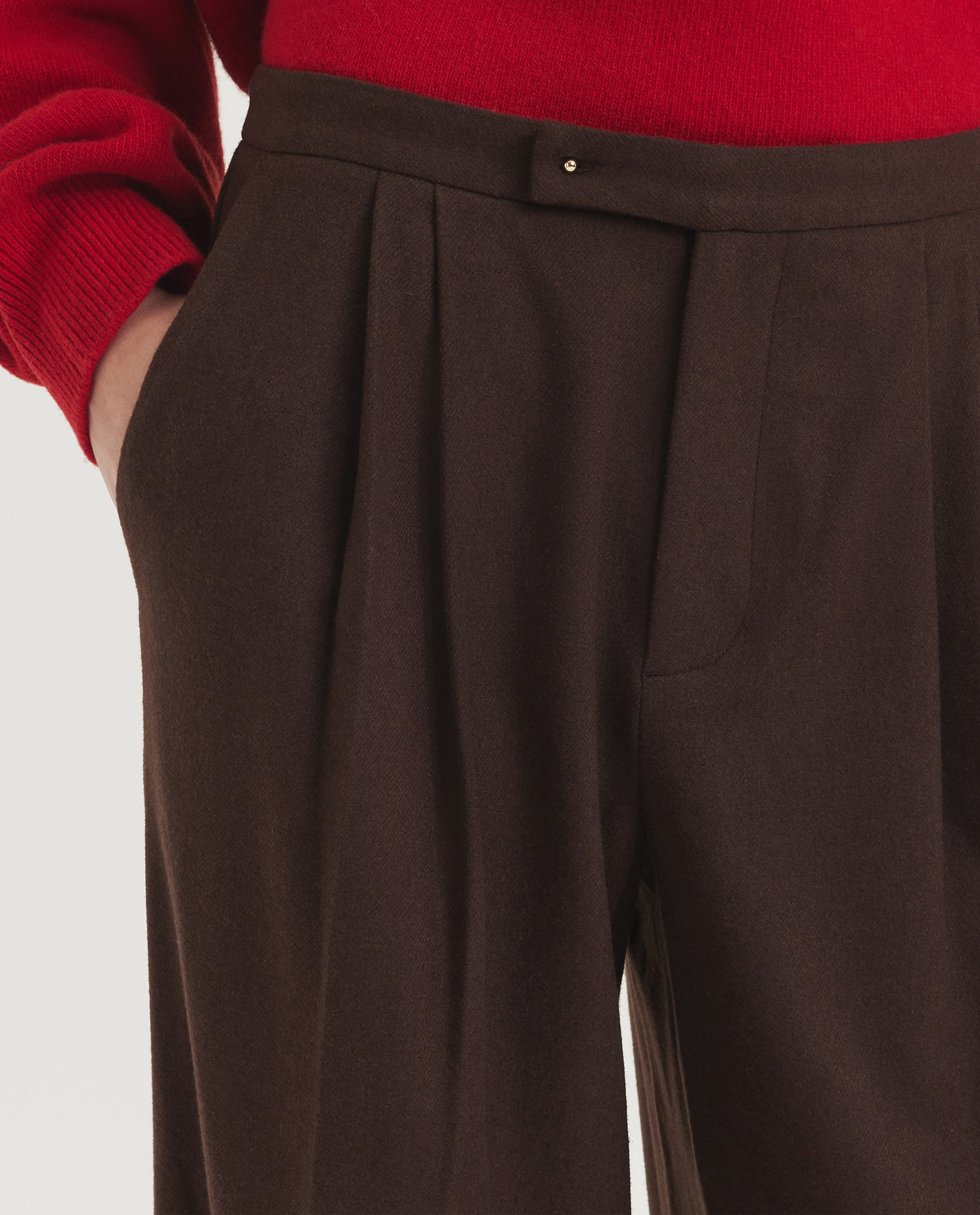 Wide Legged Pleated Pants