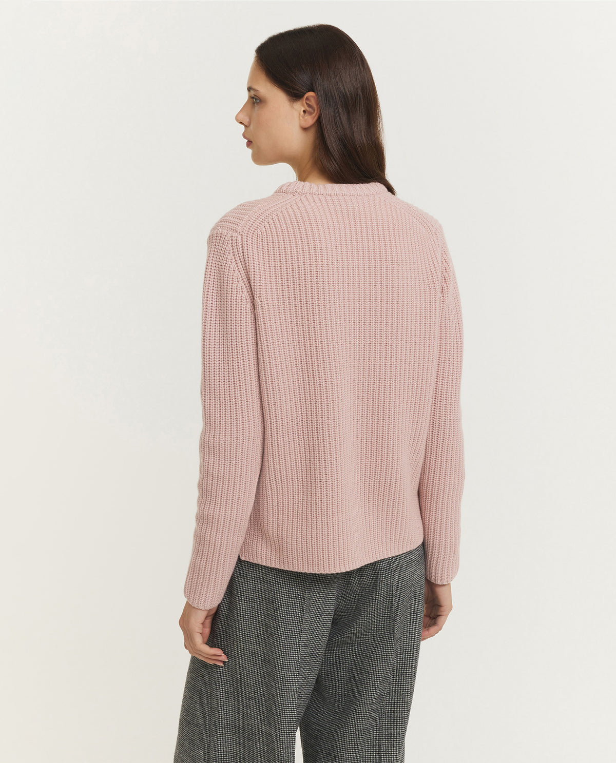 Wool Cashmere Rib Sweater