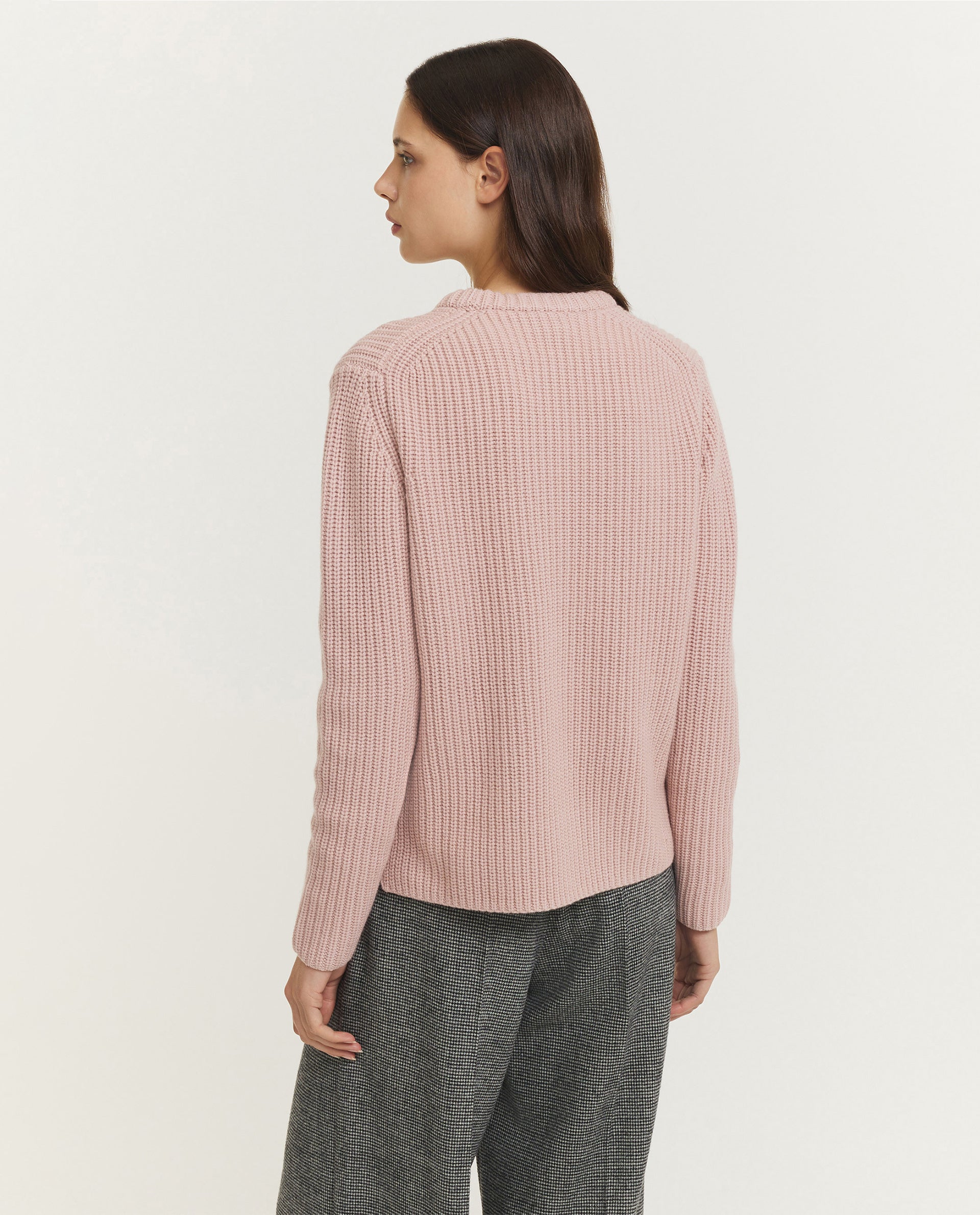 Wool Cashmere Rib Sweater