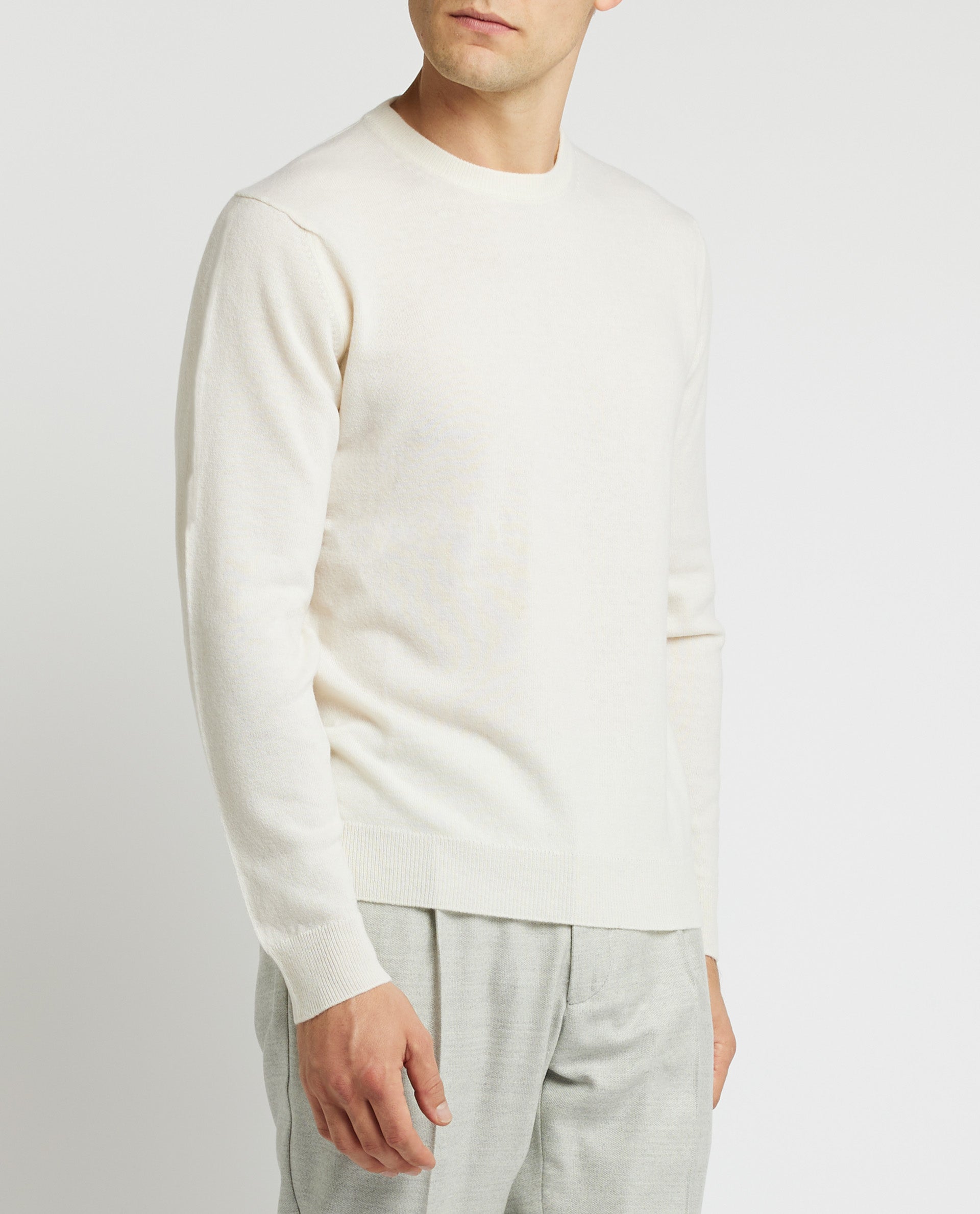 Wol Cashmere Trui - Wit