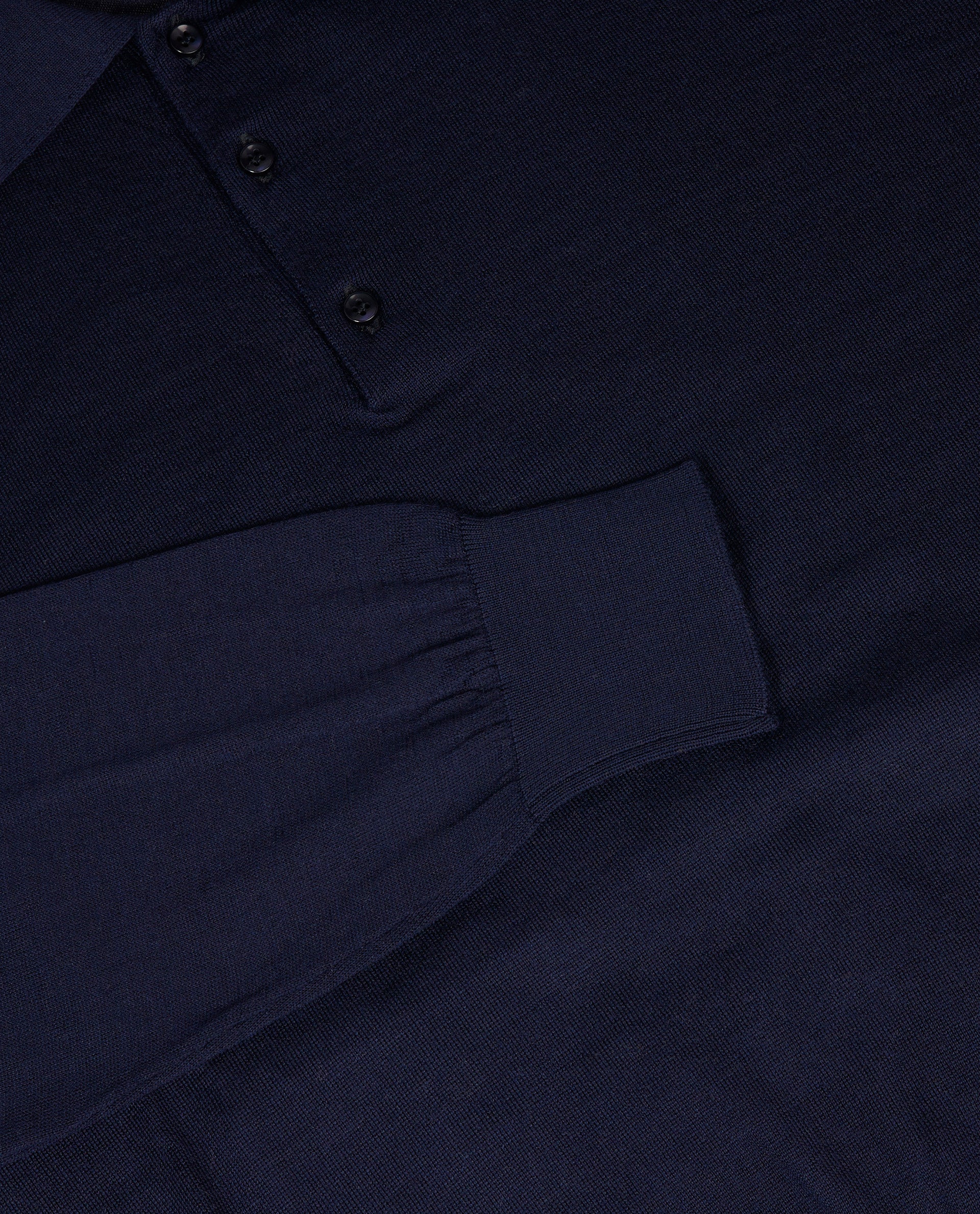 Wol Blend Polo - Donkerblauw