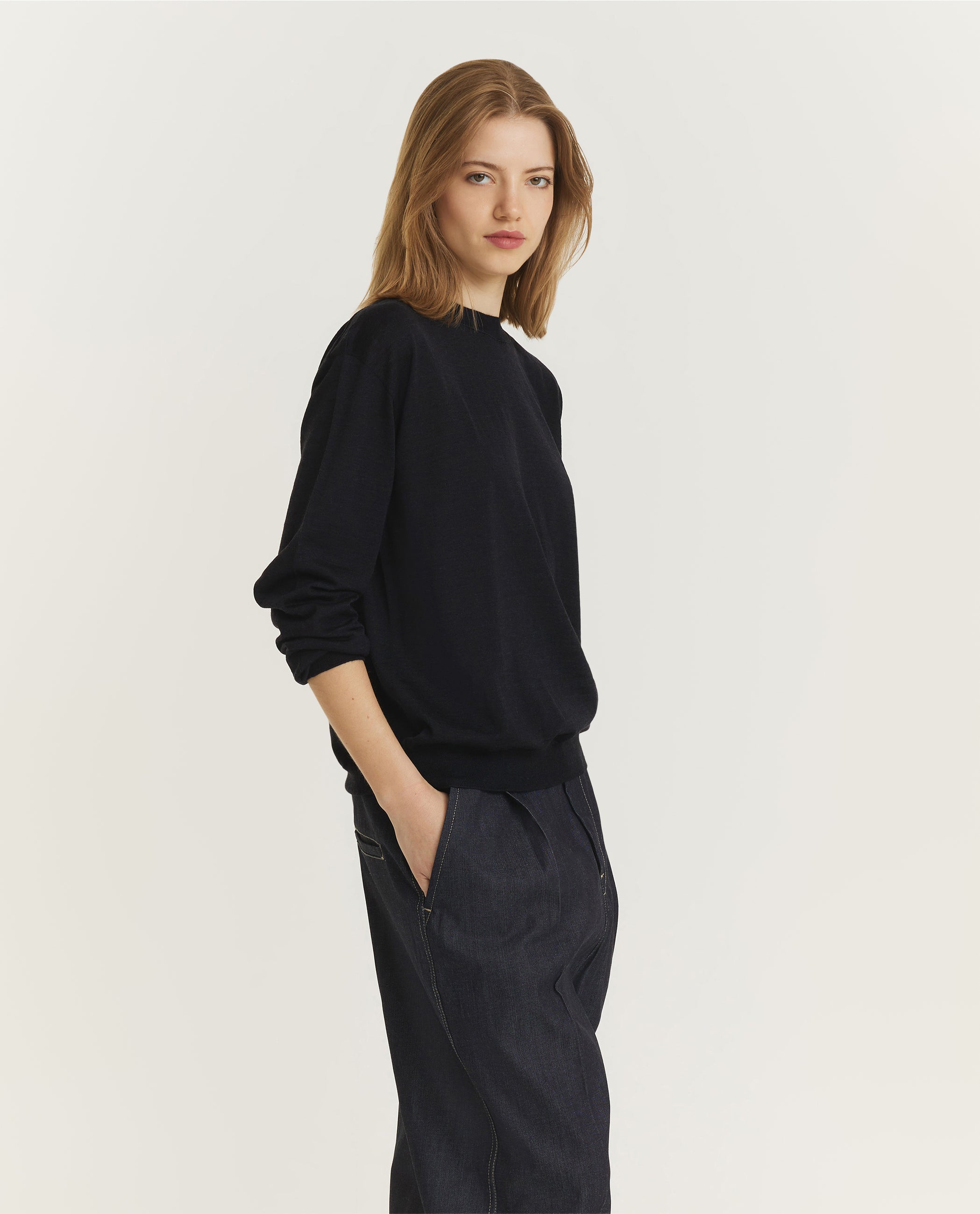 Wool Crew Neck Sweater