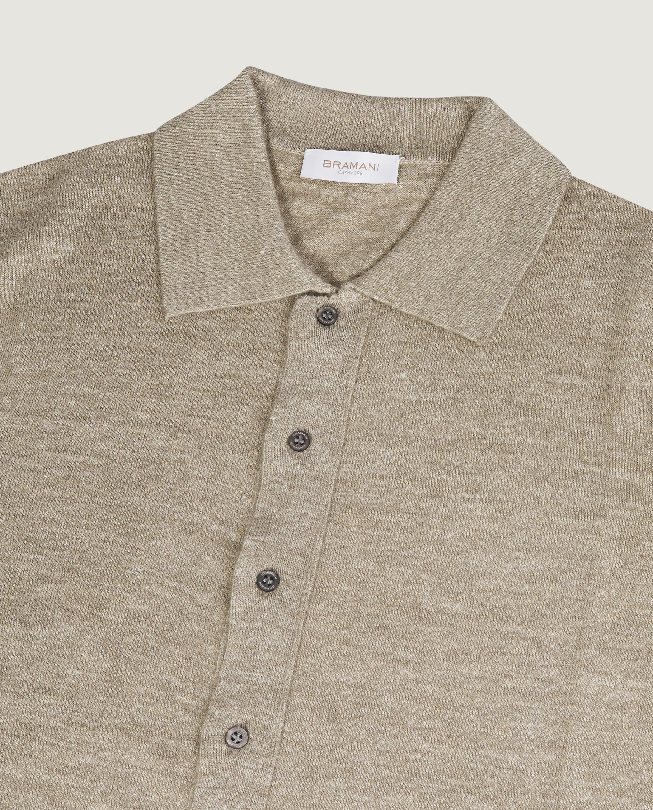 Polo Kraag Vest - Lichtbruin