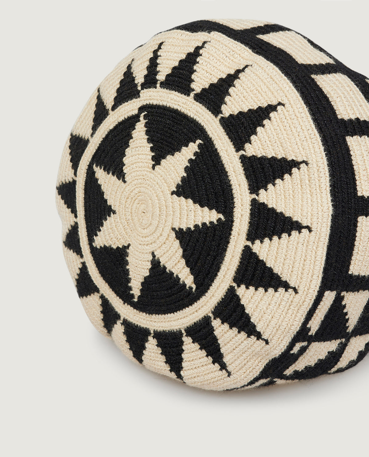 Macramé Crossbody Tas - Zwart